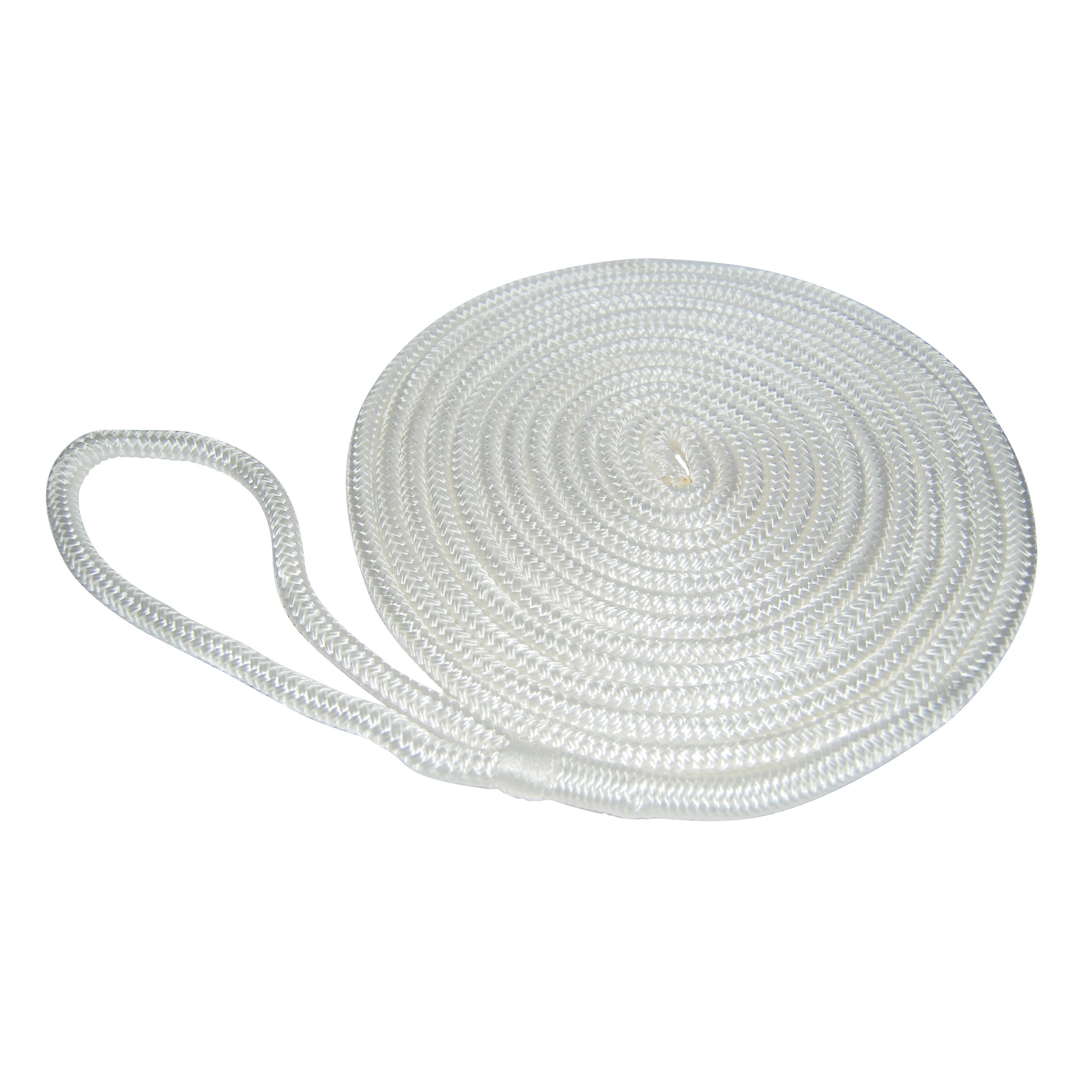 Taylor Made Braided Dock Line, White (25'L x 1/2"D) #11332