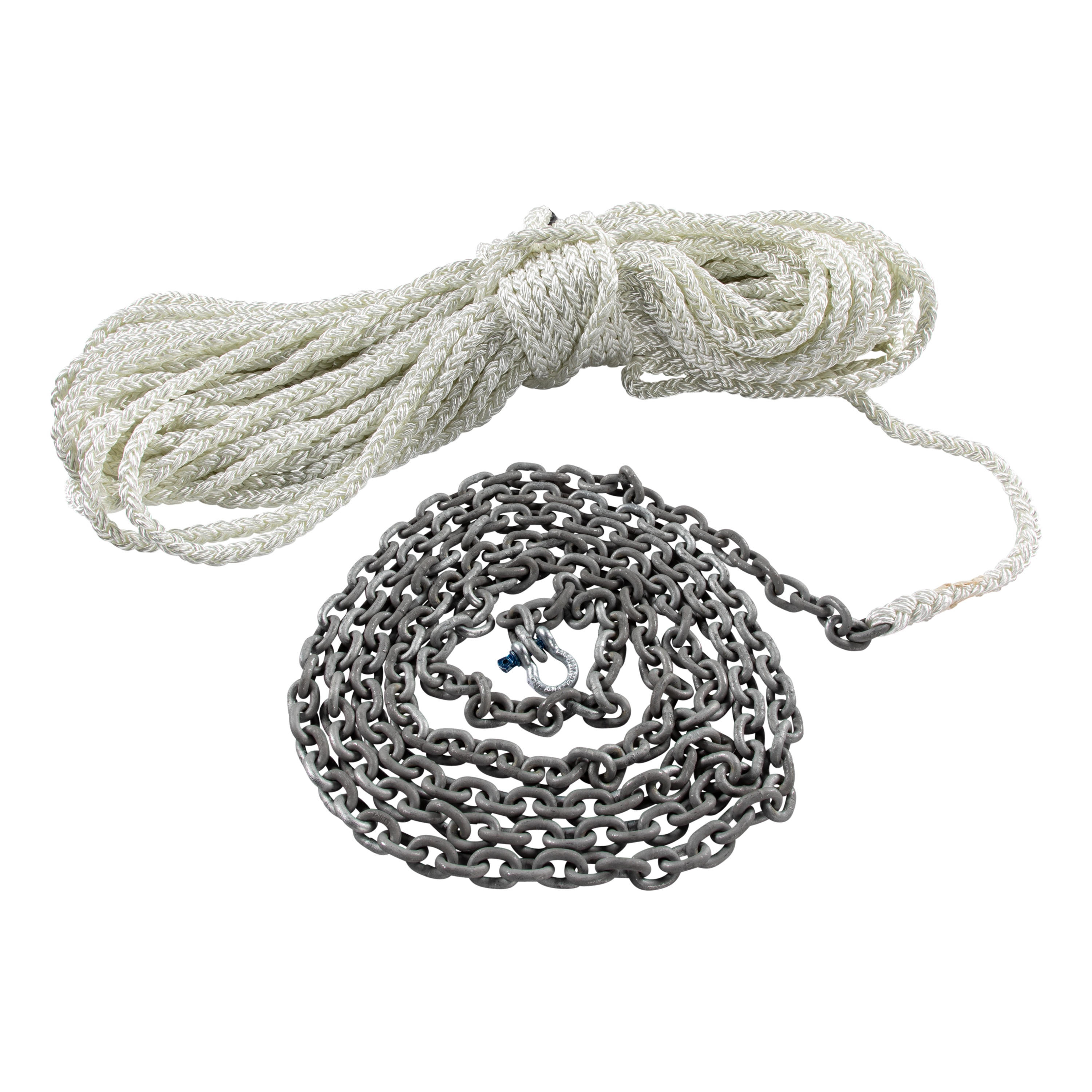 Lewmar Anchor Rode - 15' 1/4" G4 Chain, 300' 1/2" 8-Plait Rope with 5/16" Shackle
