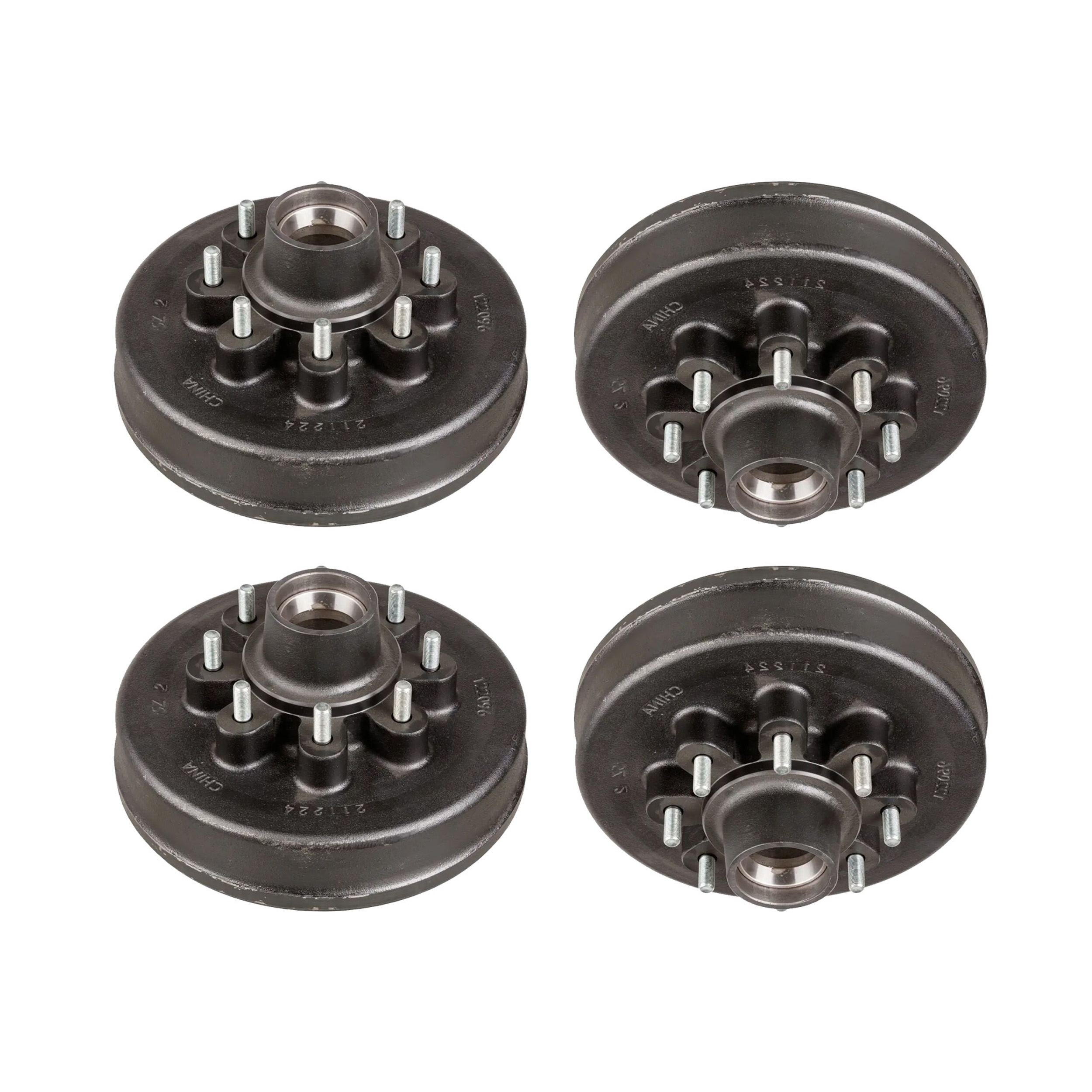 Lippert (4-Pack) 7K lbs 12" Brake Drum Hub Assembly for 7,000- Axle - 8 on 6.5",1/2" Stud - Heavy-Duty Trailer Component LIPKITH90GG thumbnail 0