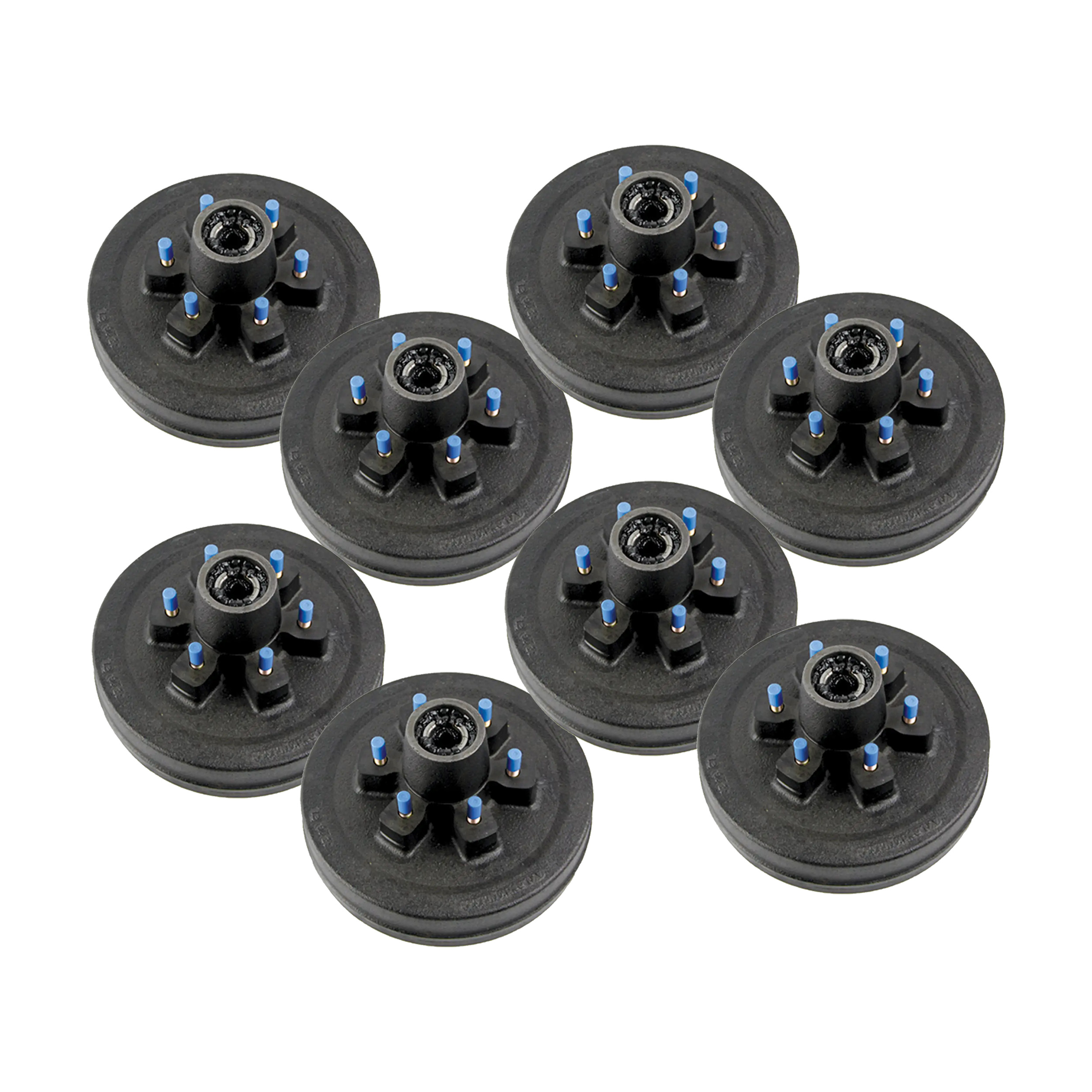 Lippert (8-Pack) 4400 lbs 10" RV Brake Drum Hub Assembly for 4,400- Axle - 6 on 5.5", 1/2" Stud - Heavy-Duty Trailer Component LIPKIT2G838 thumbnail 0