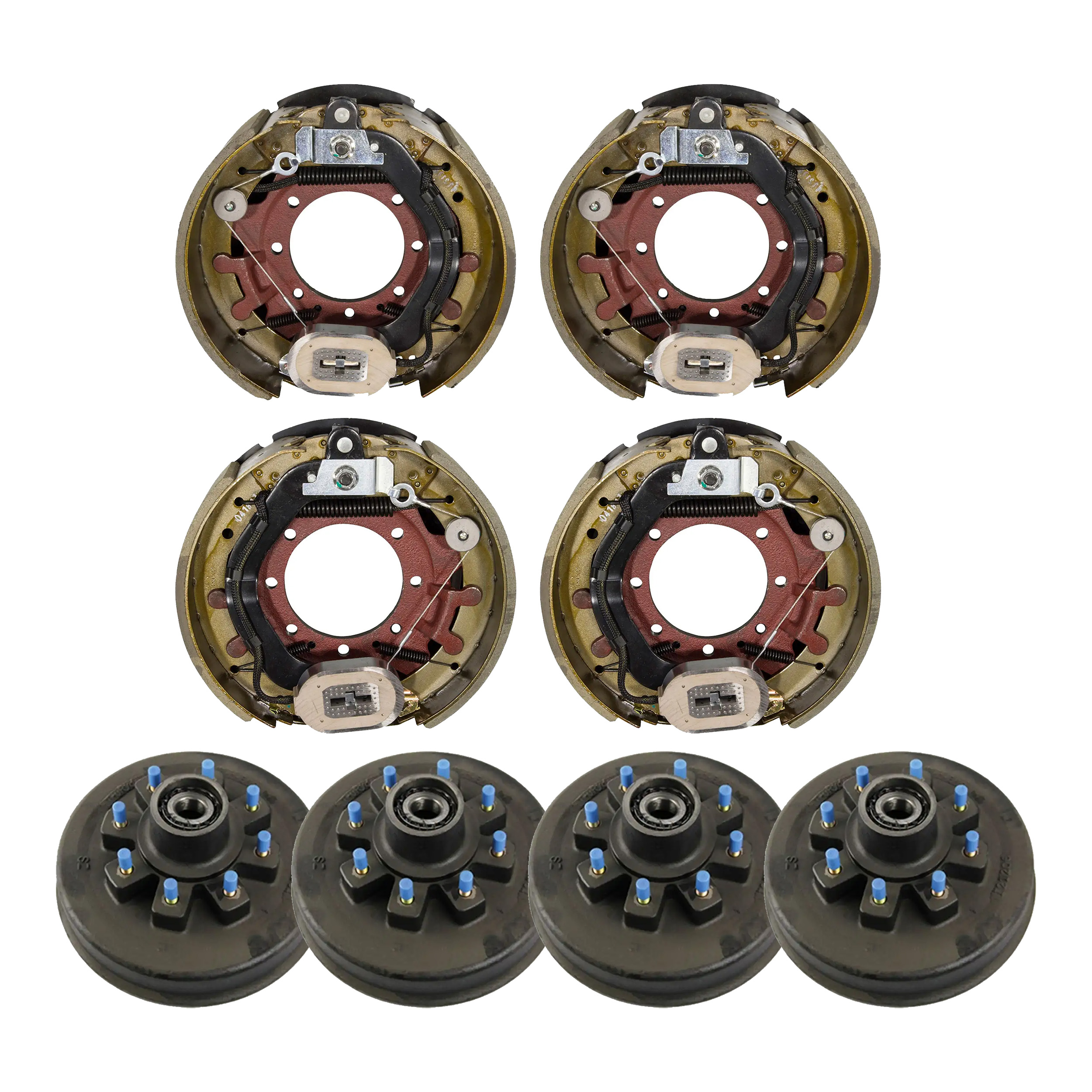 Lippert 12.25" x 5" 12,000 lb Trailer Brake Kit  4 Brake Drum Hubs (8 on 6.5", 5/8" Stud) with 2 Left & 2 Right Electric Brake Assemblies LIPKIT401G9 thumbnail 0
