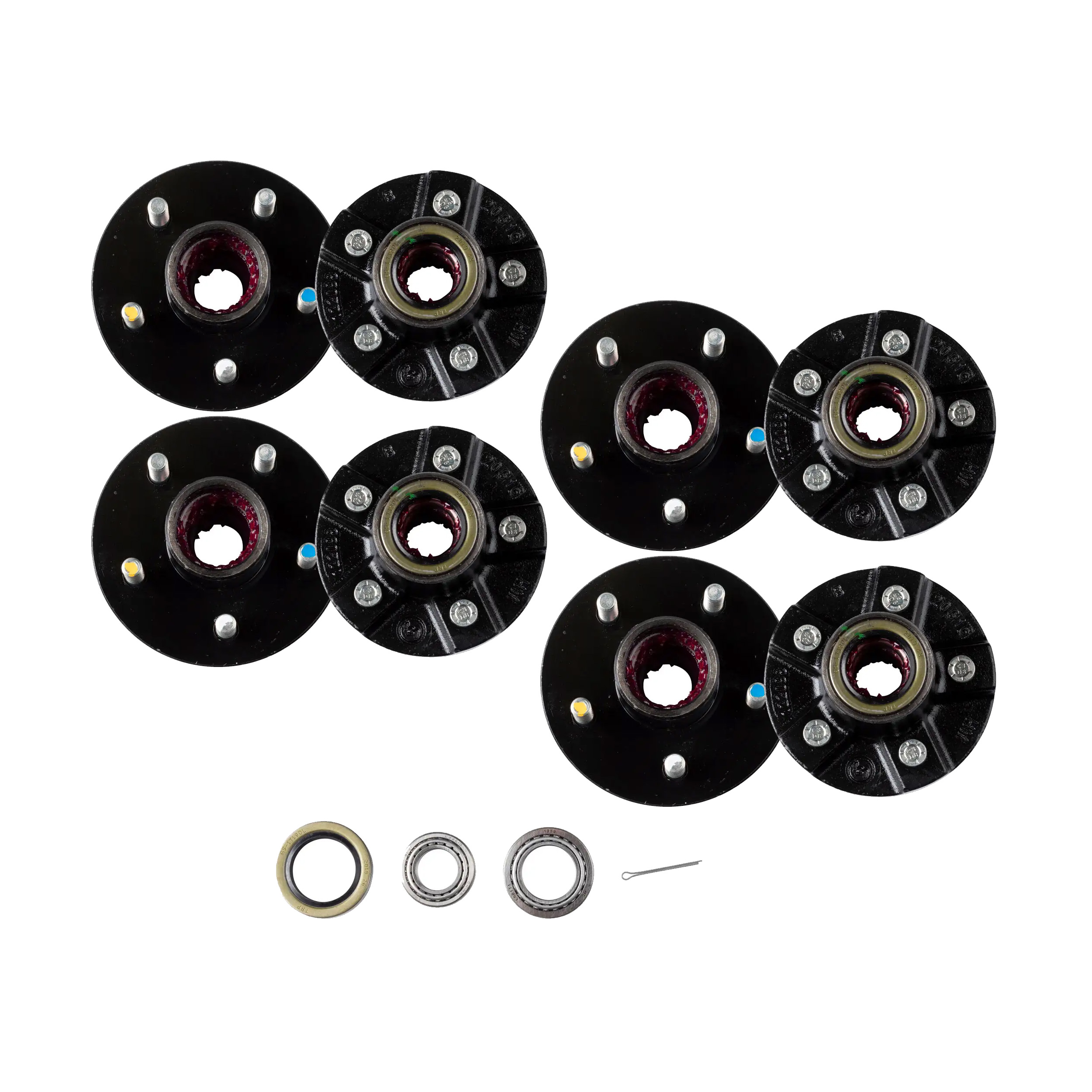 Lippert (4-Pack) 2200 lbs Idler Hub, 5 on 4.5"; 5.5" Hub Flange - 2,200 (with Bearing Cone Kit) - Heavy-Duty Trailer Component LIPKITF97A2 thumbnail 0