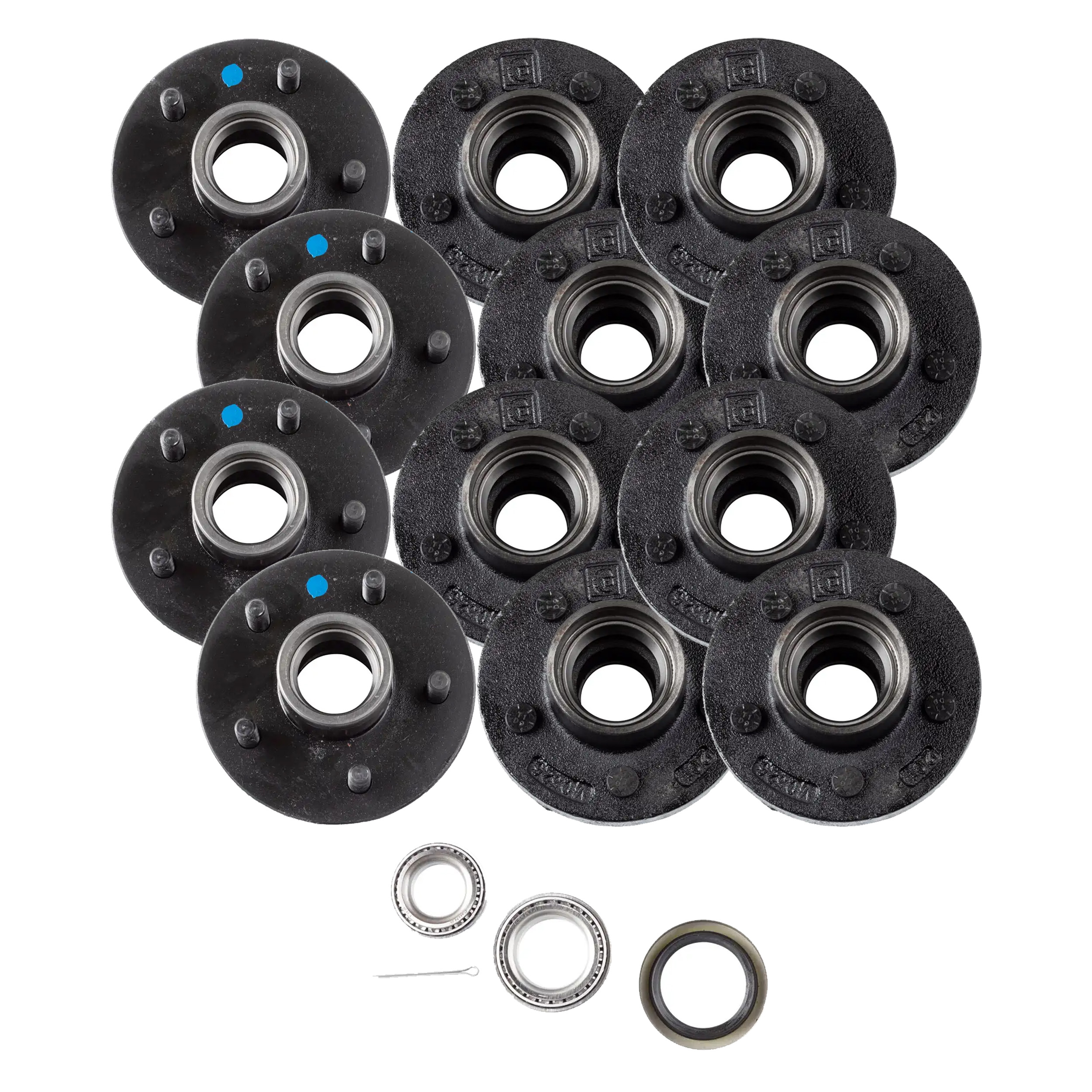 Lippert (6-Pack) 3500 lbs Idler Hub, 5 on 4.5" - 3,500 (with Bearing Cone Kit) - Heavy-Duty Trailer Component thumbnail 0