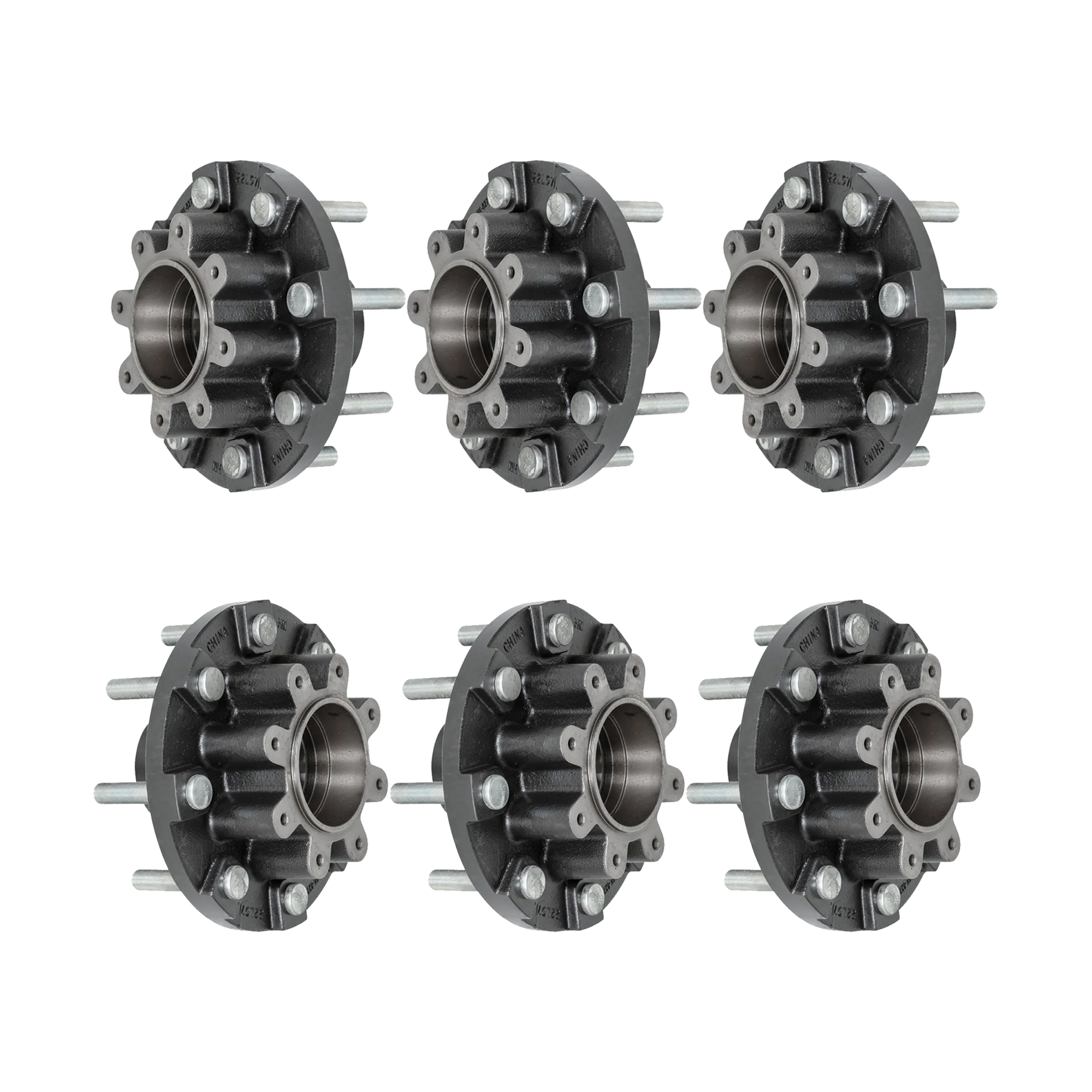 Lippert (6-Pack) 16K Threaded Trailer Idler Hub - , 8 on 275 mm, 17-1/2" Wheel Size, M22 Studs - Heavy-Duty Trailer Component thumbnail 0