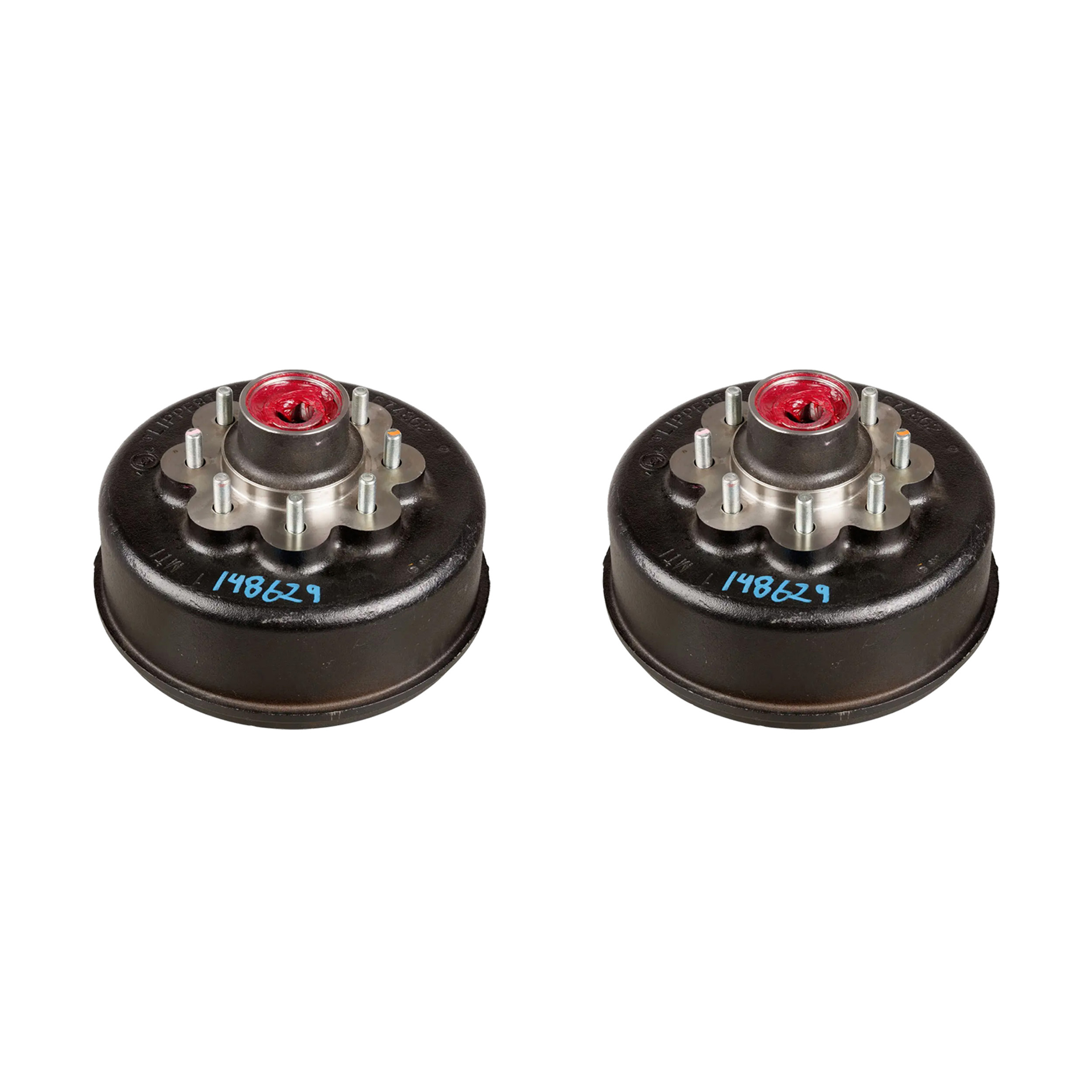 Lippert (2-Pack) 8K lbs RV Brake Drum Hub Assembly for 8,000- Axle - 8 on 6.5", 9/16" Stud - Heavy-Duty Trailer Component thumbnail 0