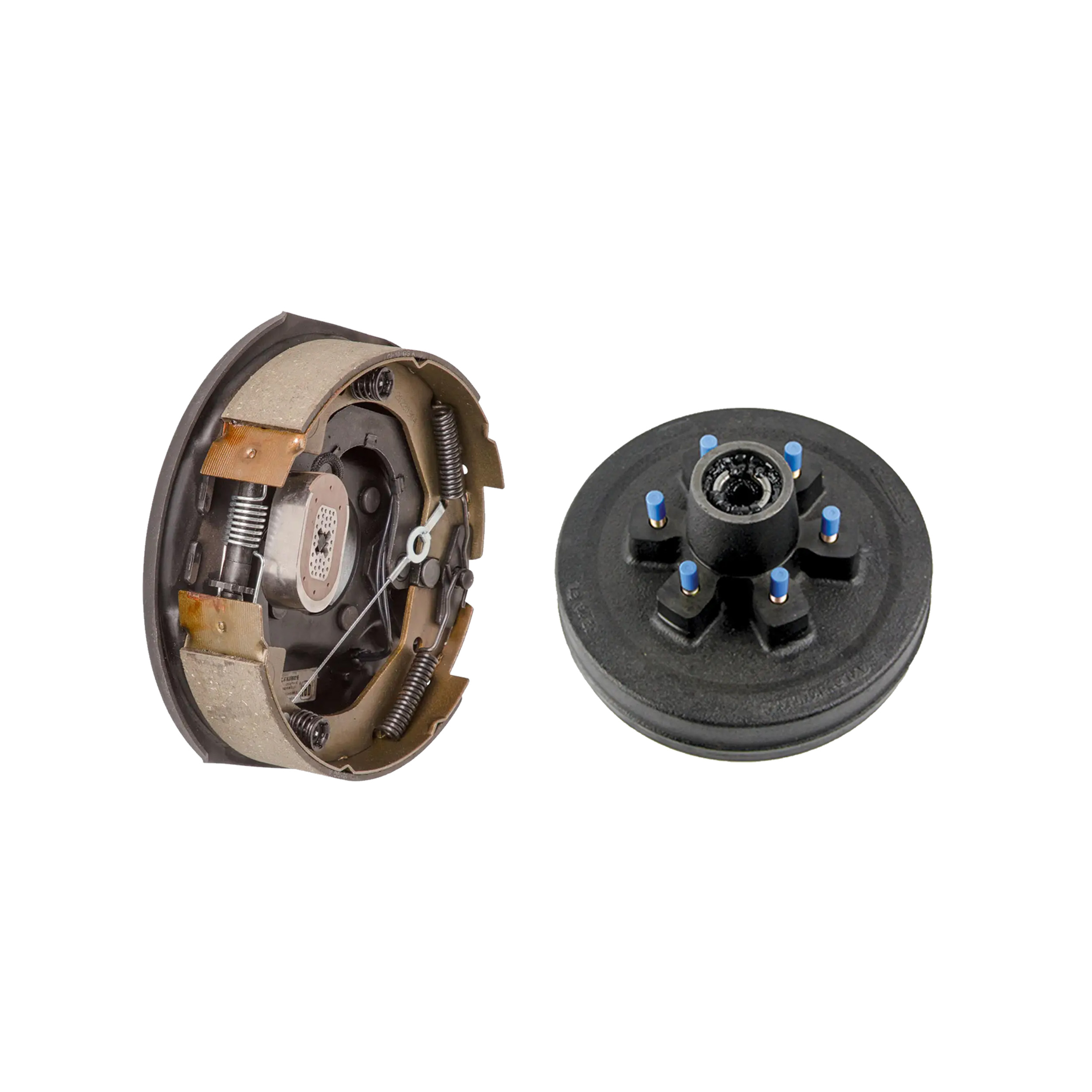 Lippert 4,400 lb RV Brake Kit – 1 10" Brake Drum Hub (6 on 5.5", 1/2" Stud) with 1 Left Side Forward Self-Adjusting Brake (10" x 2-1/4") thumbnail 0