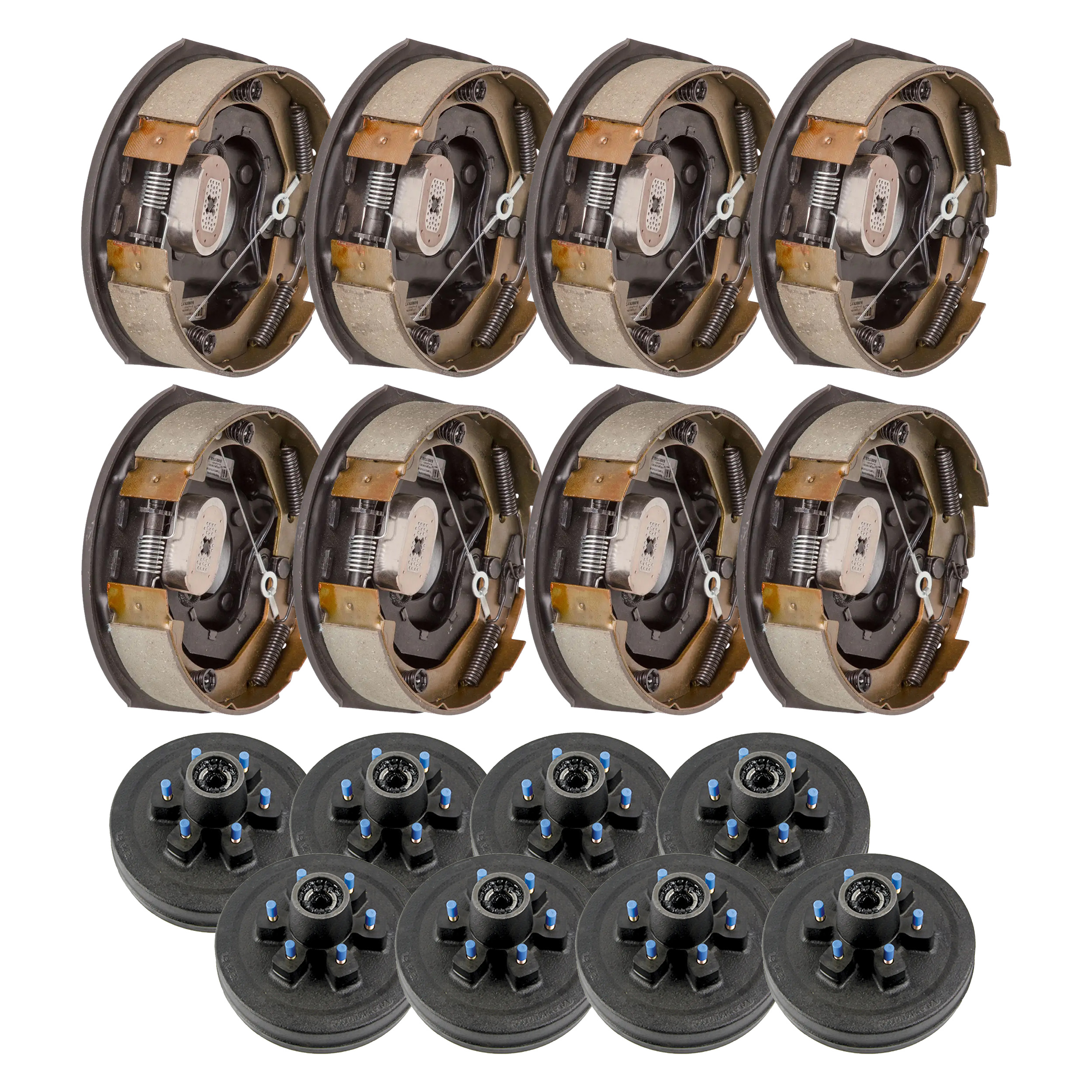 Lippert 4,400-lb 10" RV Brake Drum Hub Assembly 6 on 5.5", 1/2" Stud with 10" x 2-1/4" Forward Self-Adjusting Brakes Driver & Passenger Side thumbnail 0