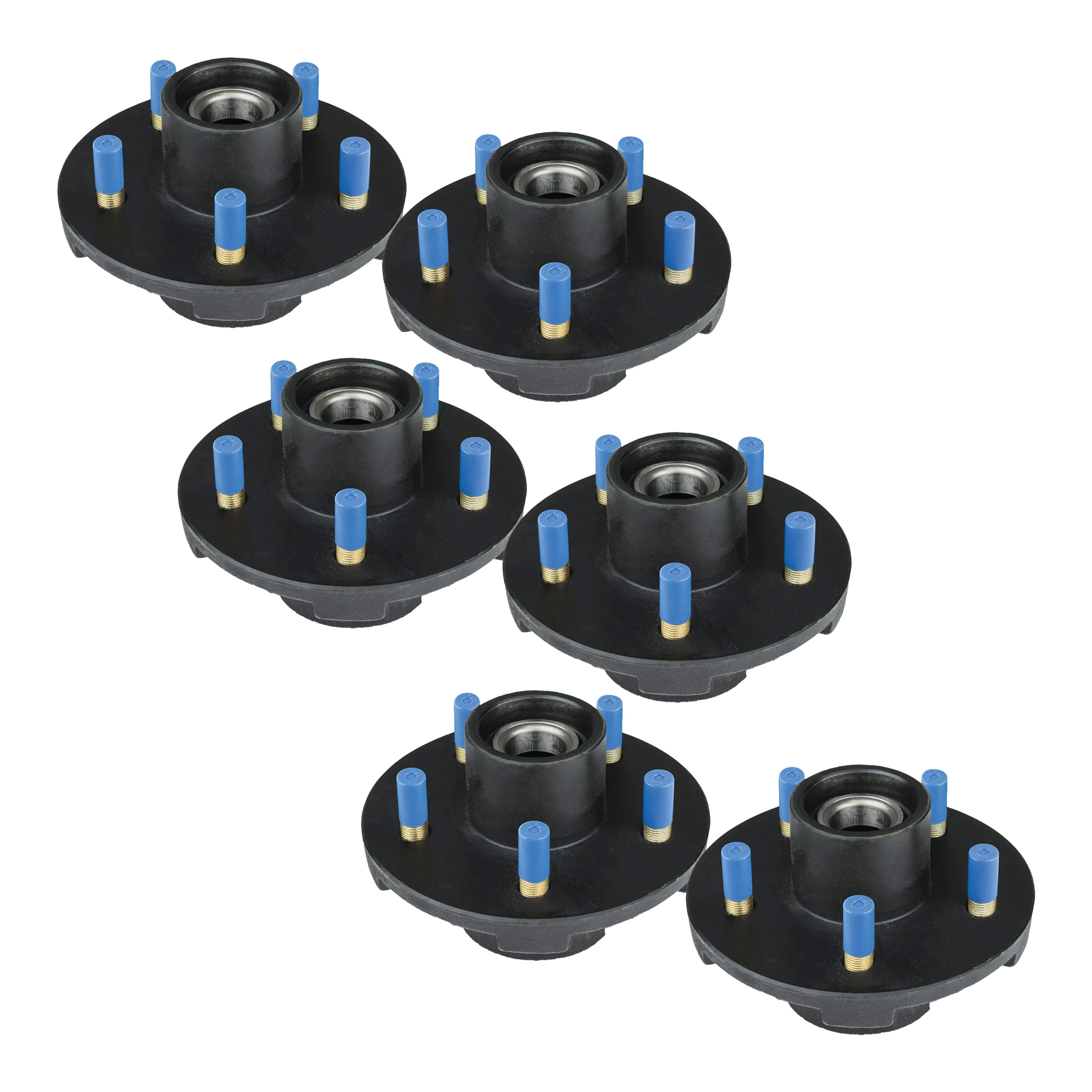 Lippert (6-Pack) 2200 lbs Idler Hub Assembly, 5 on 4.5"; 6.5" Hub Flange - 2,200 (Fully Assembled) - Heavy-Duty Trailer Component thumbnail 0
