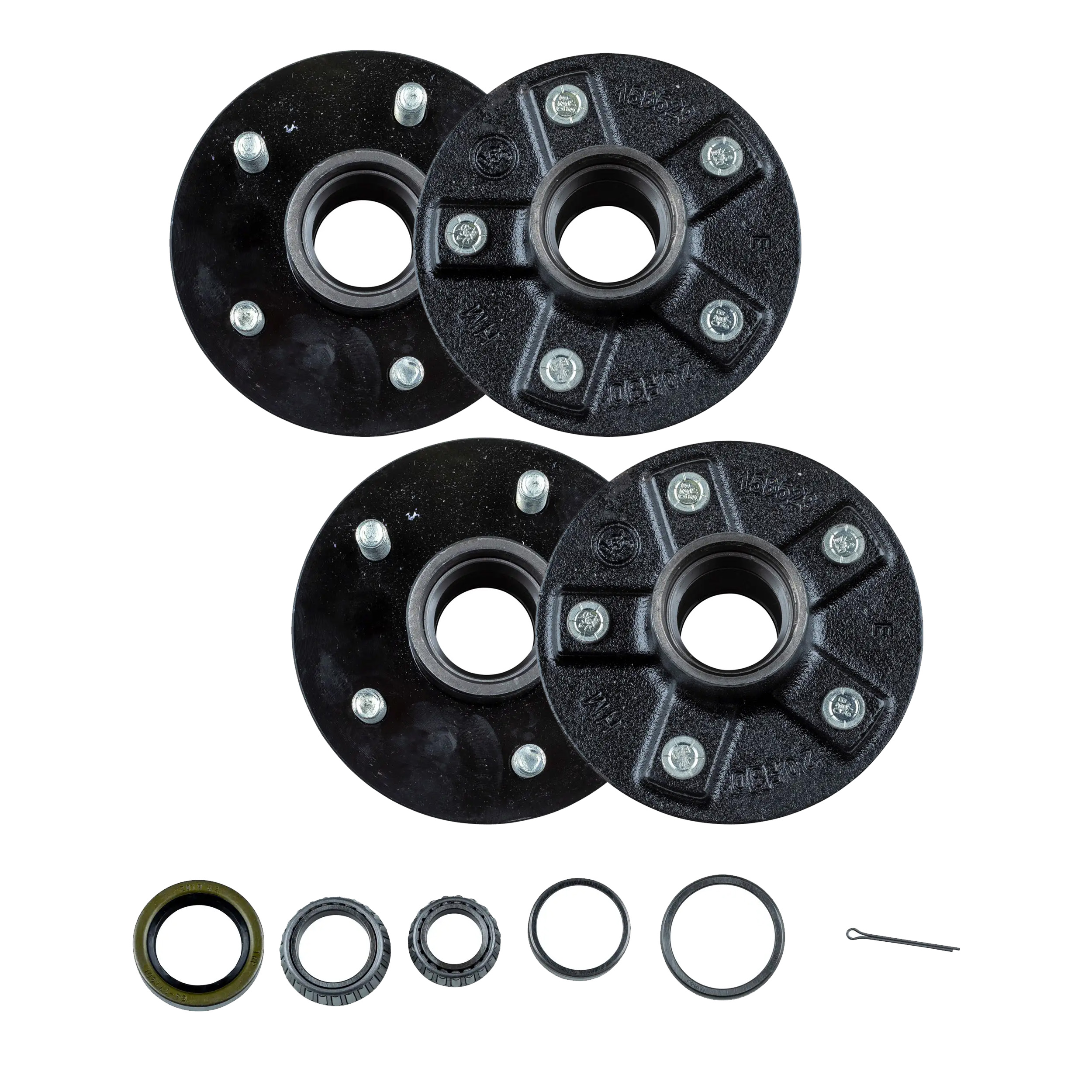 Lippert (2-Pack) 2200 lbs Idler Hub, 5 on 4.5";  6.5" Hub Flange - 2,200 (with Bearing Cone Kit) - Heavy-Duty Trailer Component thumbnail 0