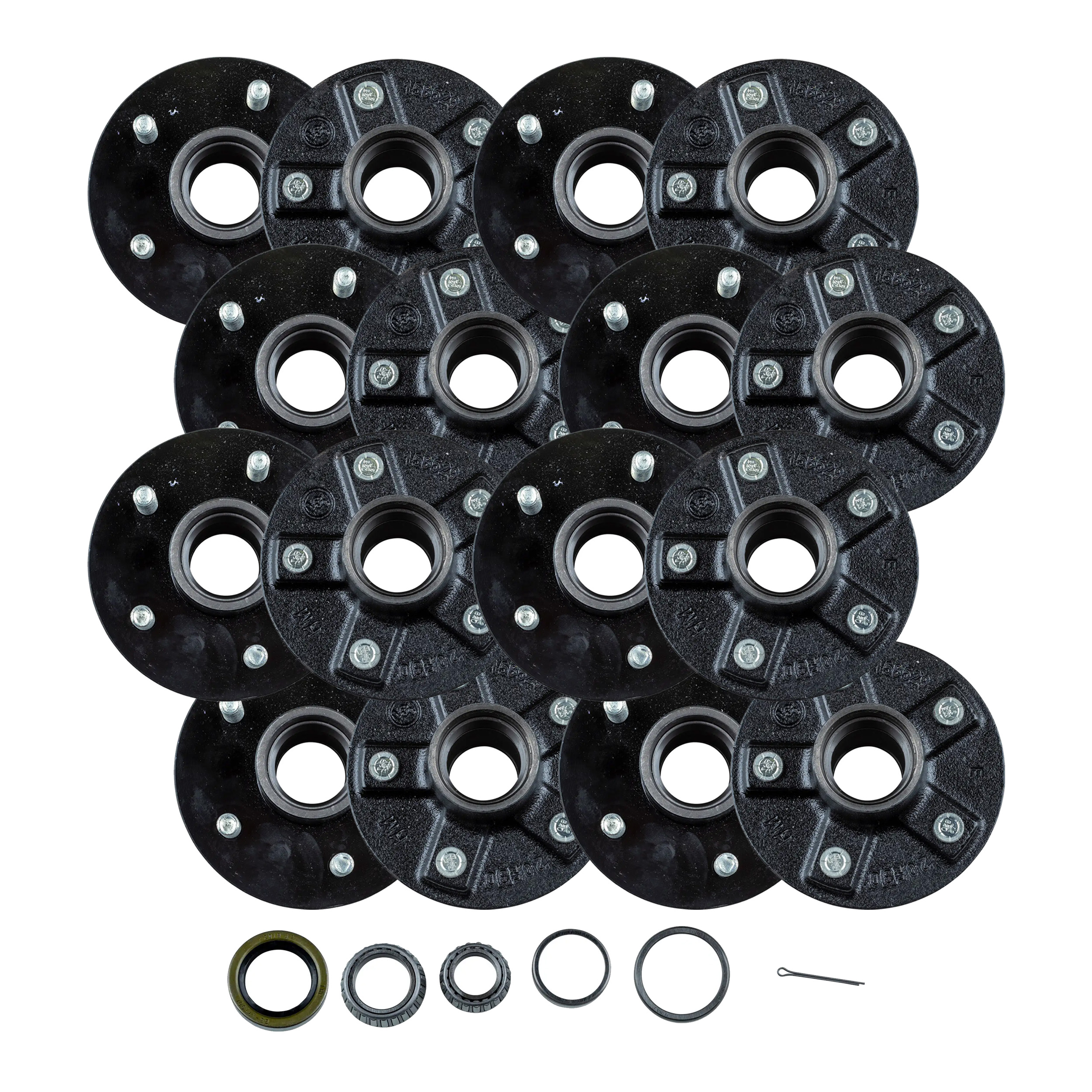 Lippert (8-Pack) 2200 lbs Idler Hub, 5 on 4.5";  6.5" Hub Flange - 2,200 (with Bearing Cone Kit) - Heavy-Duty Trailer Component thumbnail 0