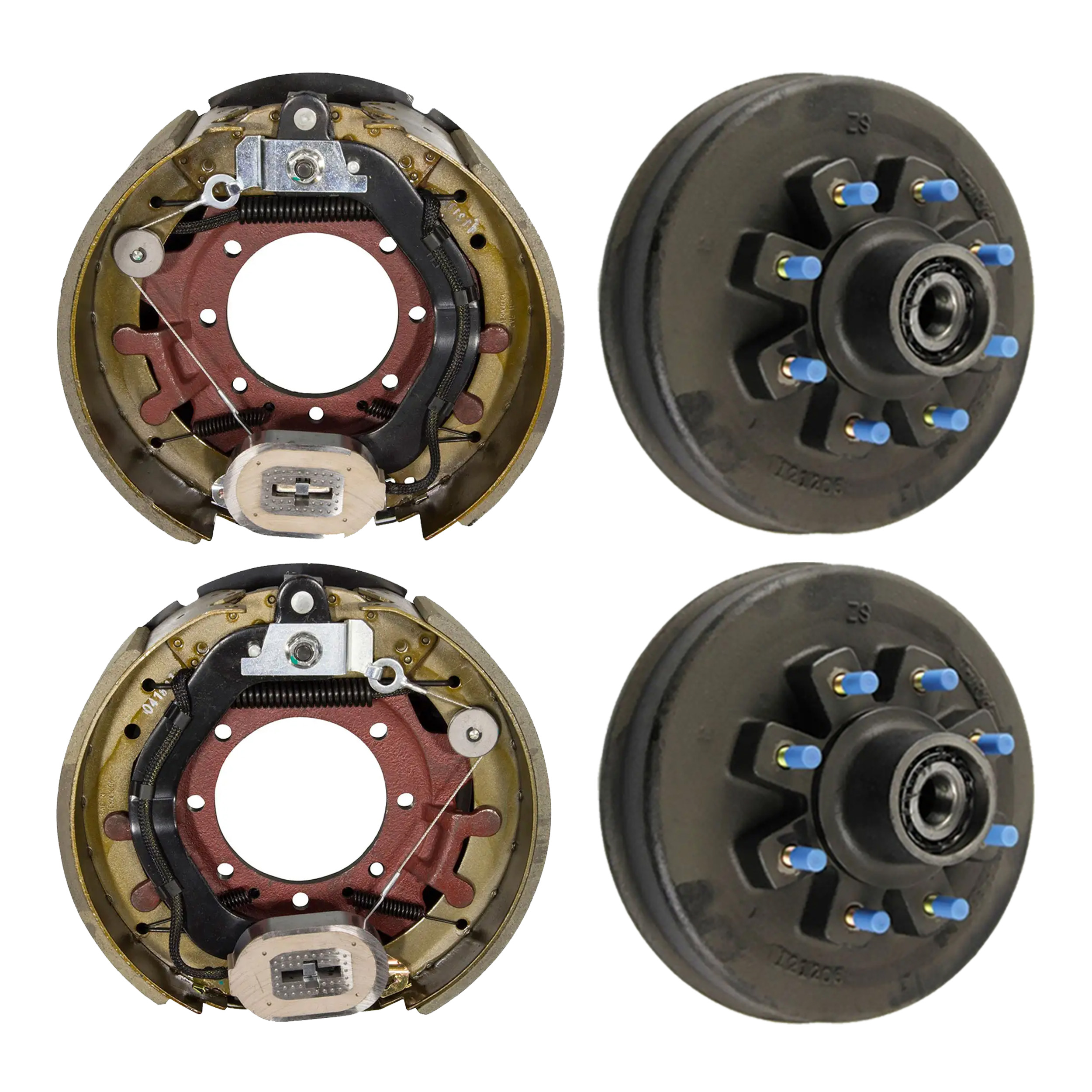 Lippert 16,000-lb Threaded Brake Hub 8 on 275mm, 17.5" Wheels, M22 Studs, Oil & 12-1/4" x 5" Forward Self-Adjusting Brakes, Driver & Passenger thumbnail 0