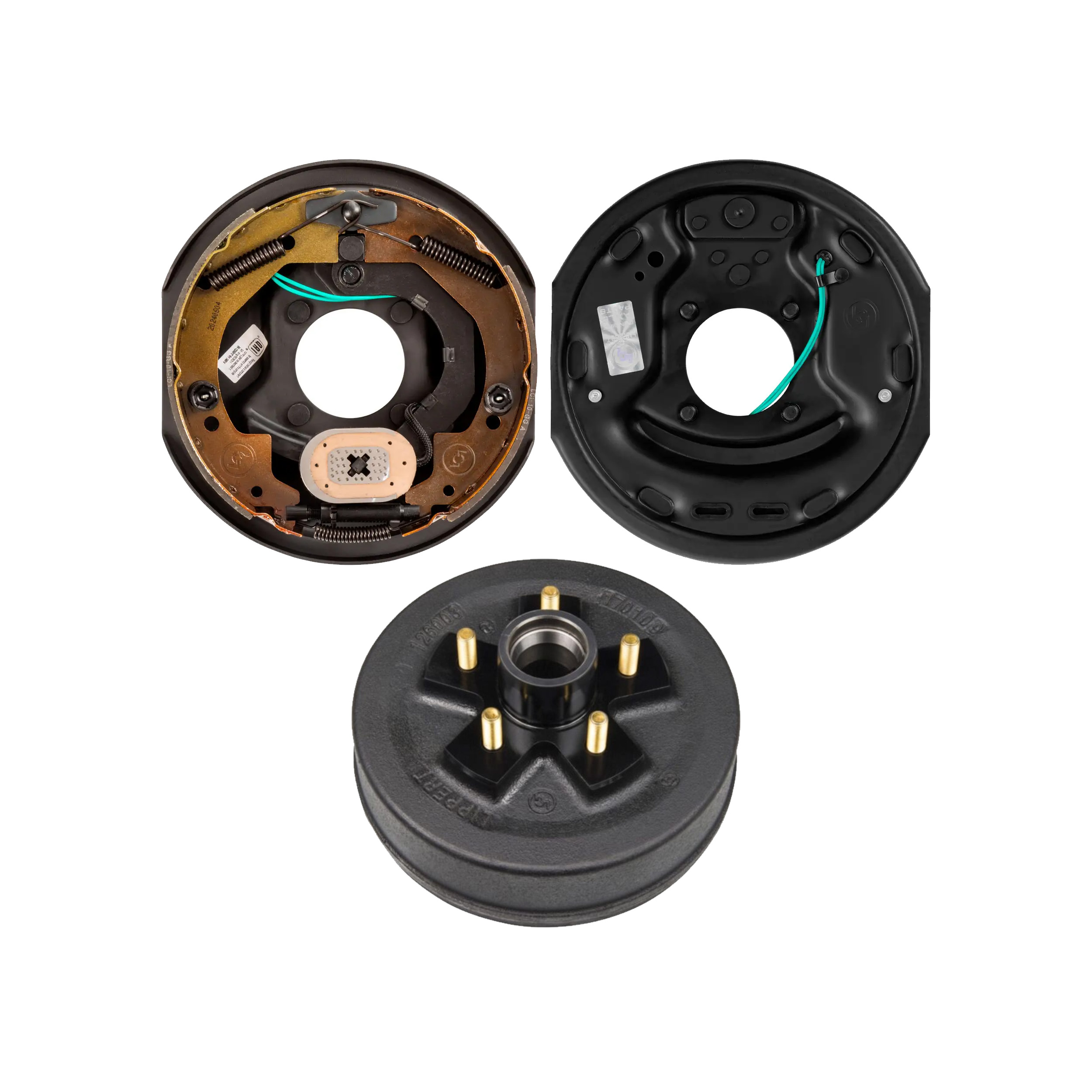 Lippert 10" 3,500 lb Trailer Brake Kit – 1 Trailer Brake Hub (5 on 4.5", 1/2" Stud) with 1 Right Electric Brake Assembly (10" x 2.25") thumbnail 0
