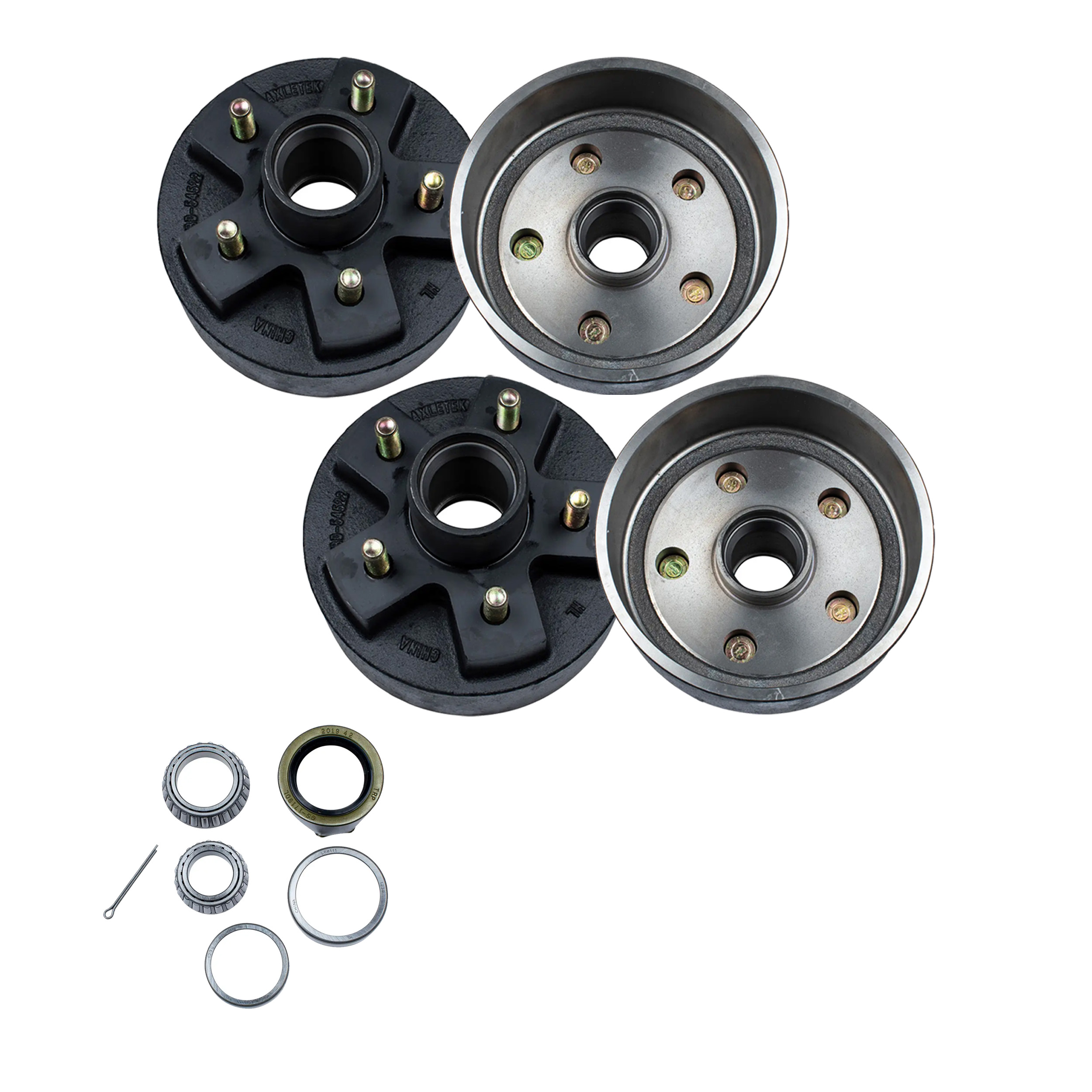 Lippert (2-Pack) 2200 lbs 7" Brake Hub, 5 on 4.5"; 1/2" Stud - 2,200 (with Bearing Cone Kit) - Heavy-Duty Trailer Component thumbnail 0