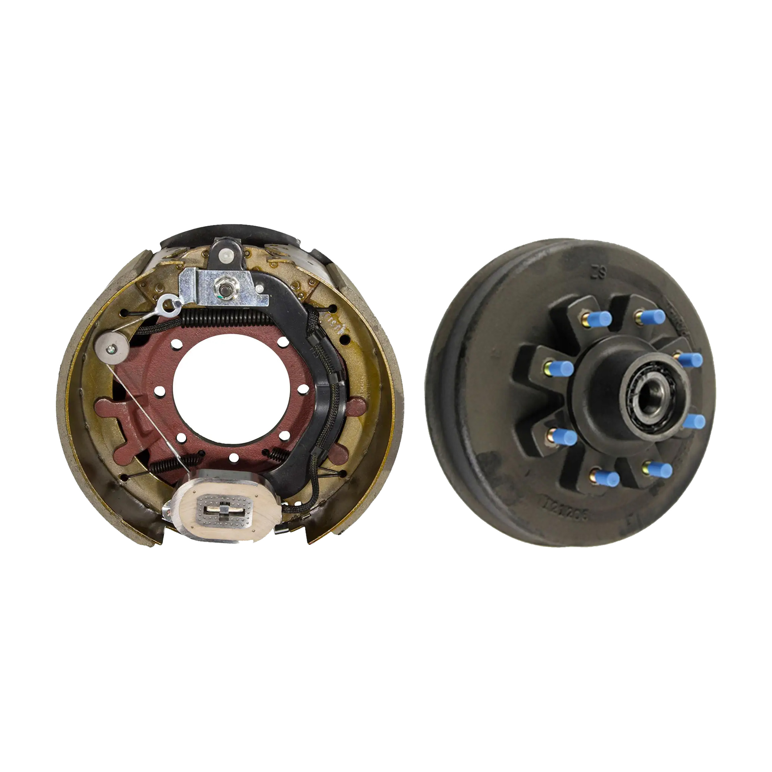 Lippert 16,000 lb Trailer Brake Kit – 1 Threaded Brake Hub (8 on 275 mm, 17-1/2" Wheels, M22 Studs) with 1 Driver-Side Forward Self-Adjusting Brake (12-1/4" x 5") thumbnail 0