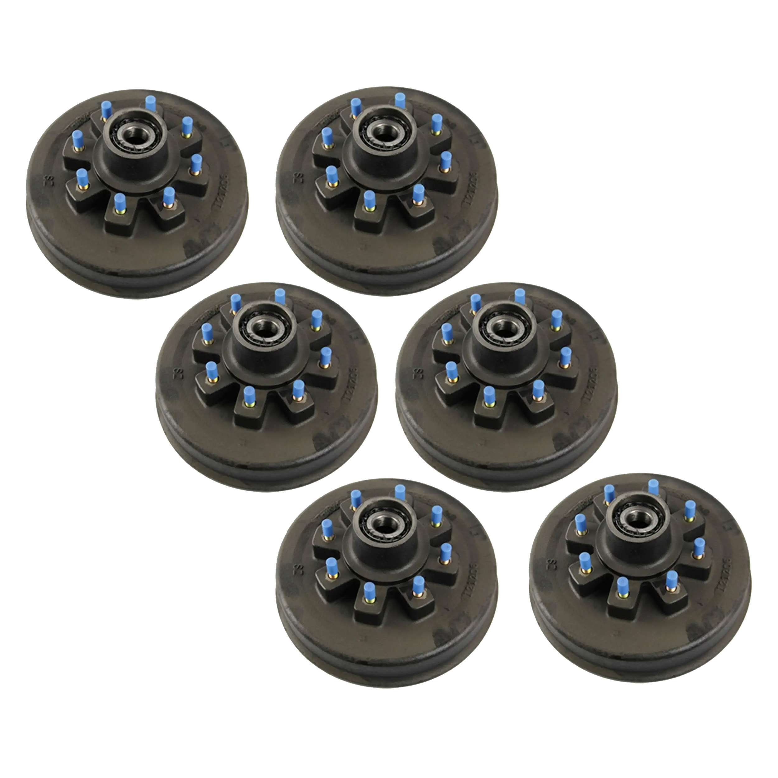 Lippert (6-Pack) 8K lbs Brake Drum Hub Assembly for 8,000- Axle - 8 on 6.5", 5/8" Stud - Heavy-Duty Trailer Component thumbnail 0