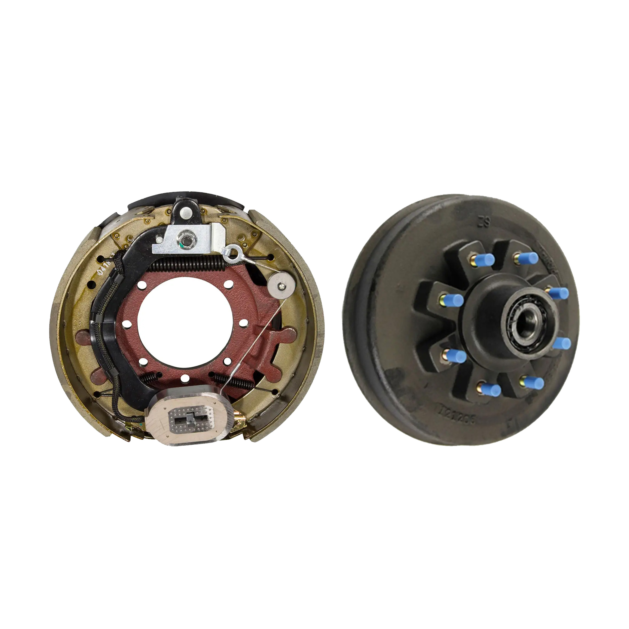 Lippert 16,000 lb Trailer Brake Kit – 1 Threaded Brake Hub (8 on 275 mm, 17.5" Wheels, M22 Studs) with 1 Passenger-Side Forward Self-Adjusting Brake (12-1/4" x 5") thumbnail 0
