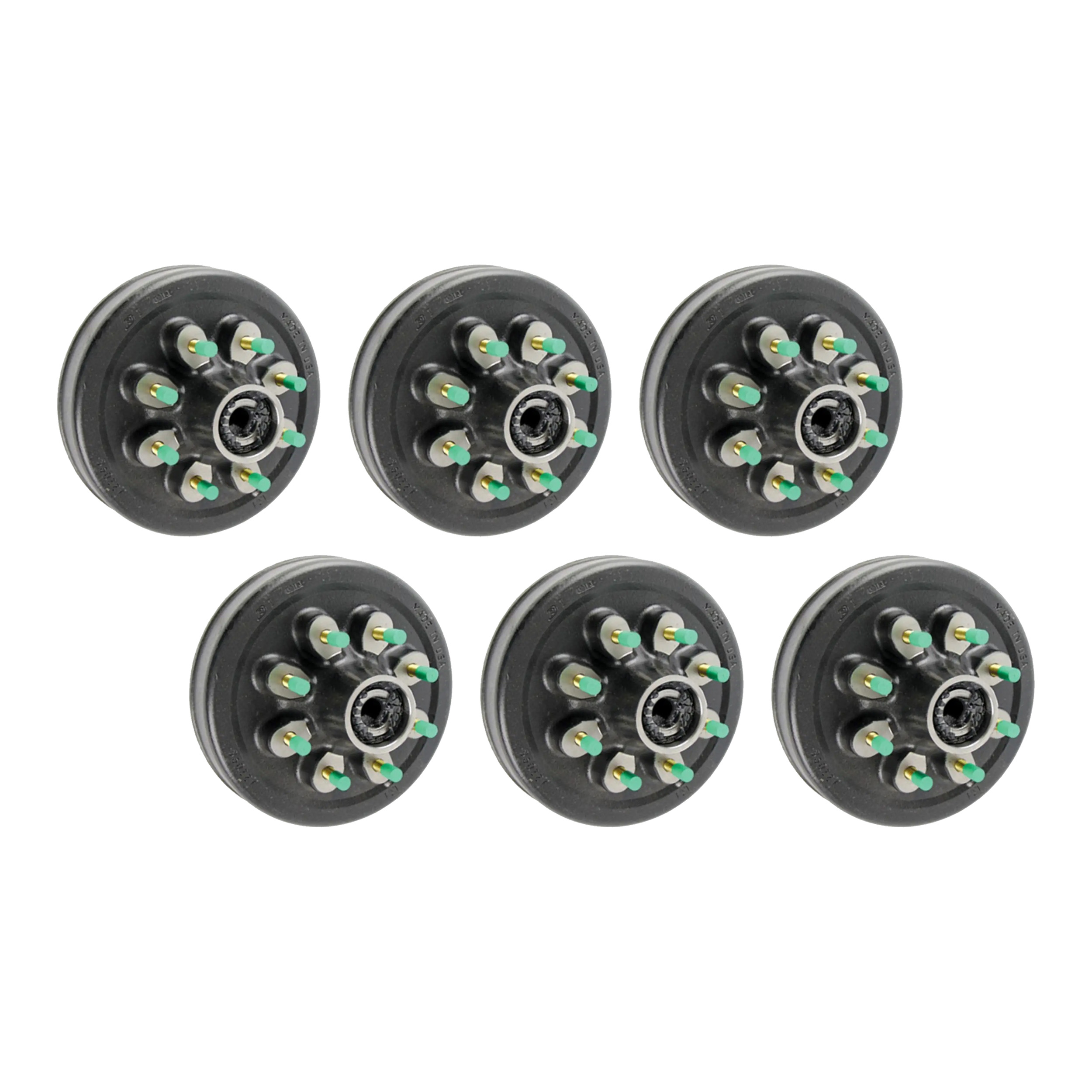 Lippert  (6-Pack) 12" Threaded Hybrid Trailer Brake Hub Kit – 6 Hubs for 8,000 lb Axles, 8 on 6.5", 9/16" Studs, Oil Lubricated thumbnail 0