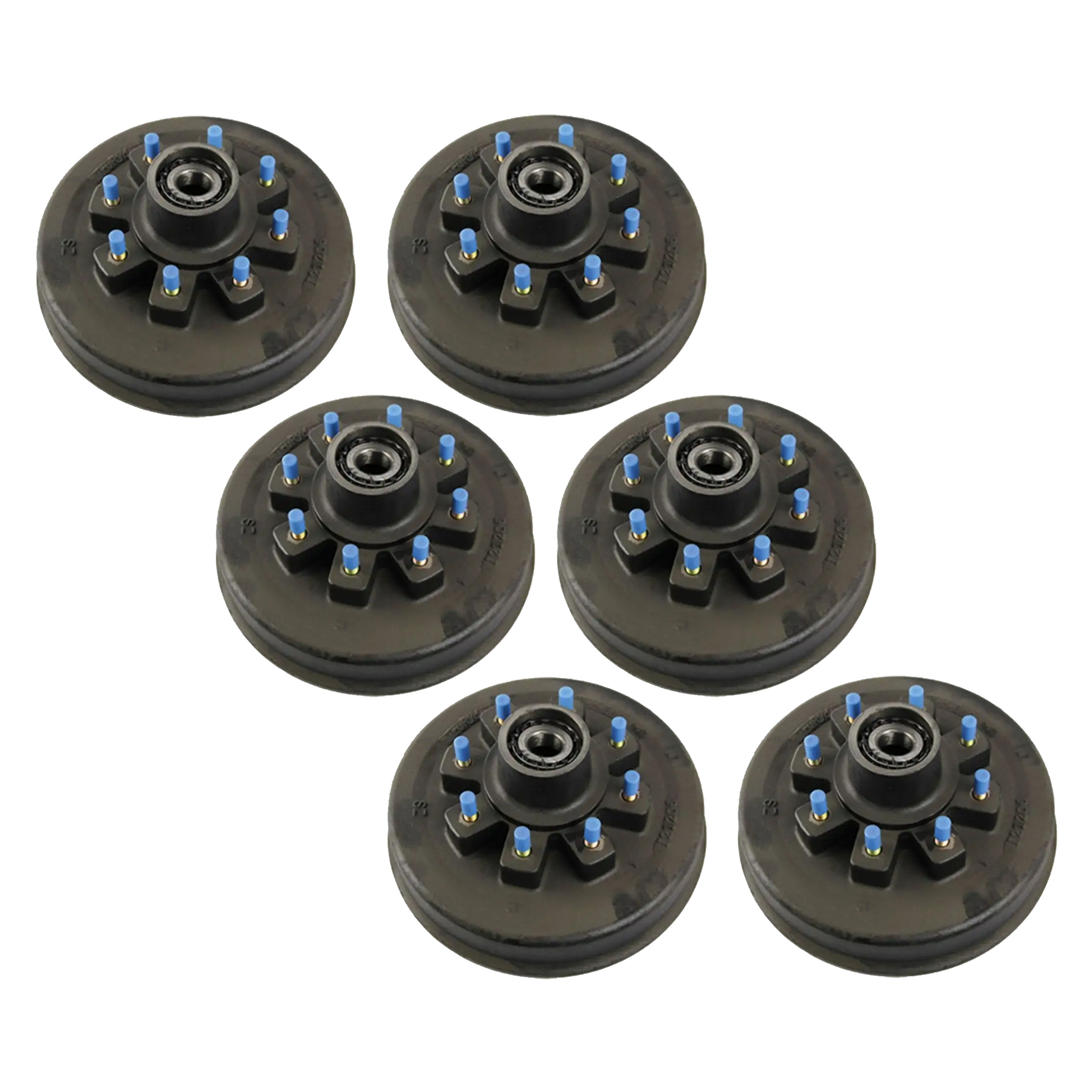 Lippert (6-Pack) 12000 lbs Brake Drum Hub Assembly for 12,000- Axle 8 on 6.5", 5/8" Stud - Heavy-Duty Trailer Component LIPKIT1I6D1 thumbnail 0
