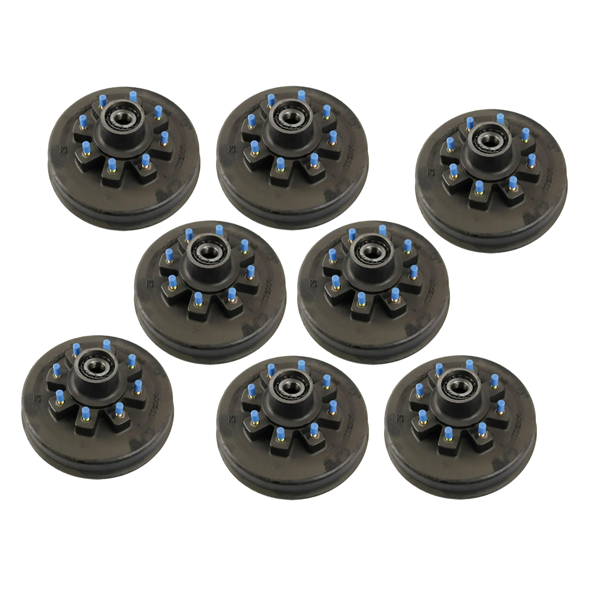 Lippert (8-Pack) 12000 lbs Brake Drum Hub Assembly for 12,000- Axle 8 on 6.5", 5/8" Stud - Heavy-Duty Trailer Component LIPKIT46CFE thumbnail 0