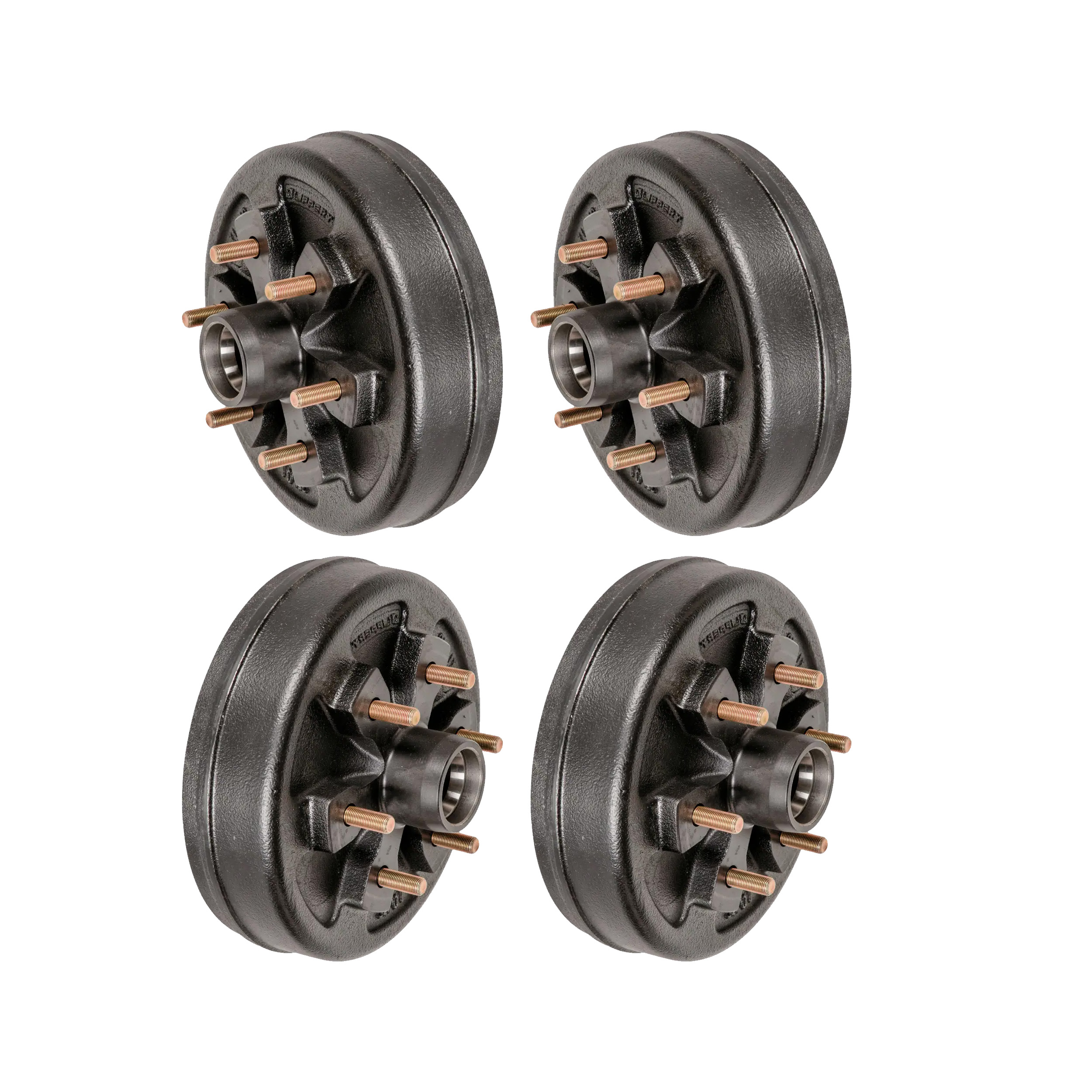 Lippert (4-Pack) 4400 lbs 10" Brake Hub, 6 on 5.5"; 1/2" Stud - 4,400 - Heavy-Duty Trailer Component thumbnail 0