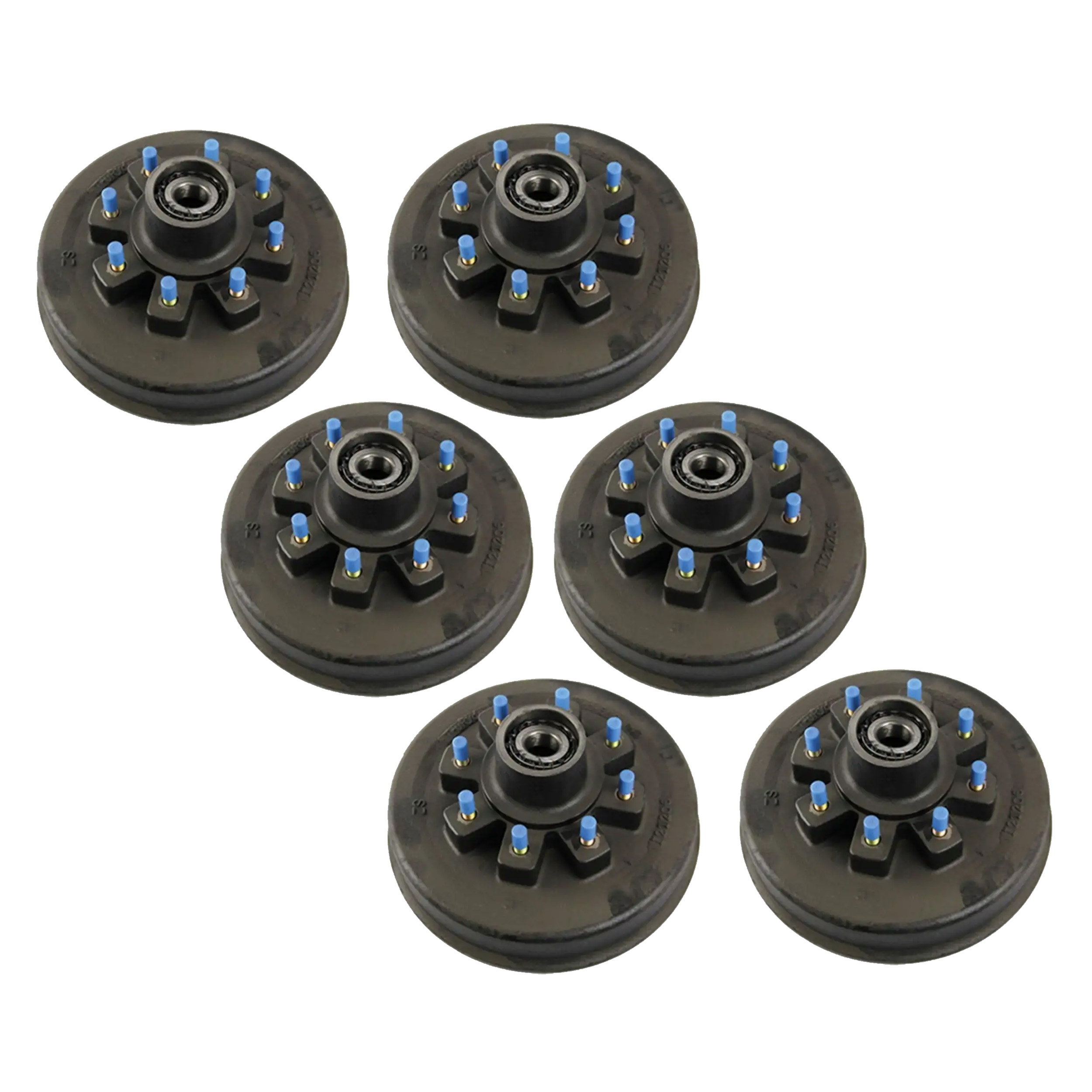 Lippert (6-Pack) 8K lbs Brake Drum Hub Assembly for 8,000- Hybrid Axle - 8 on 6.5", 5/8" Stud - Heavy-Duty Trailer Component thumbnail 0