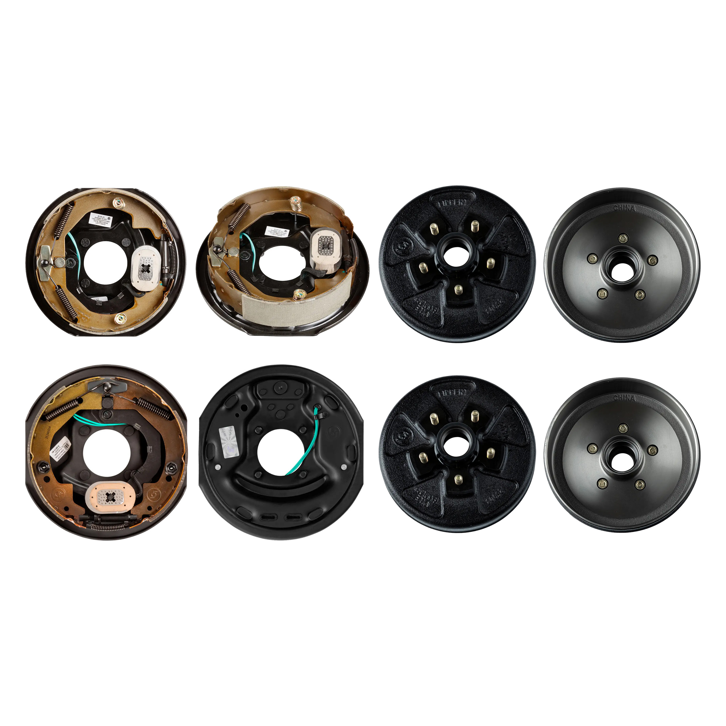 Lippert 10" 3,500 lb Electric Trailer Brake Kit – 2 Brake Drum Hubs (5 on 4.5", 1/2" Stud with Bearing Cone) with 1 Left & 1 Right Brake (10" x 2.25") thumbnail 0