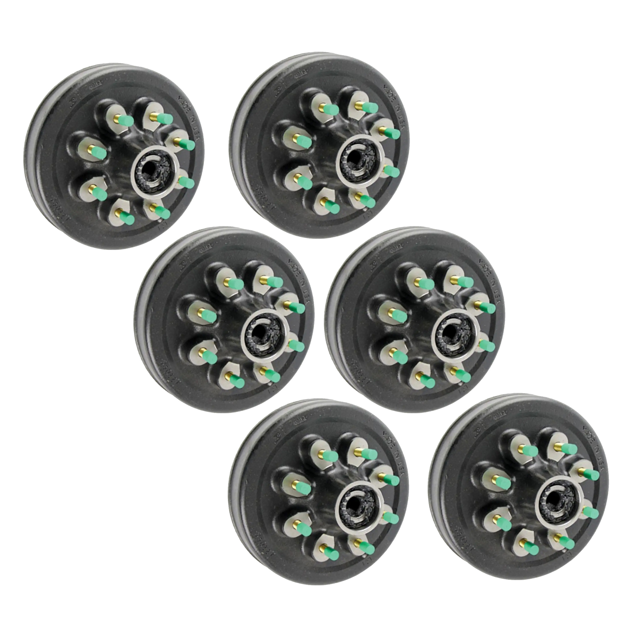 Lippert (6-Pack) 8K lbs Thread Hybrid Hub - 8,000- 8 on 6-1/2", 16-17-1/2" Wheels, 9/16" Studs, Grease - Heavy-Duty Trailer Component thumbnail 0