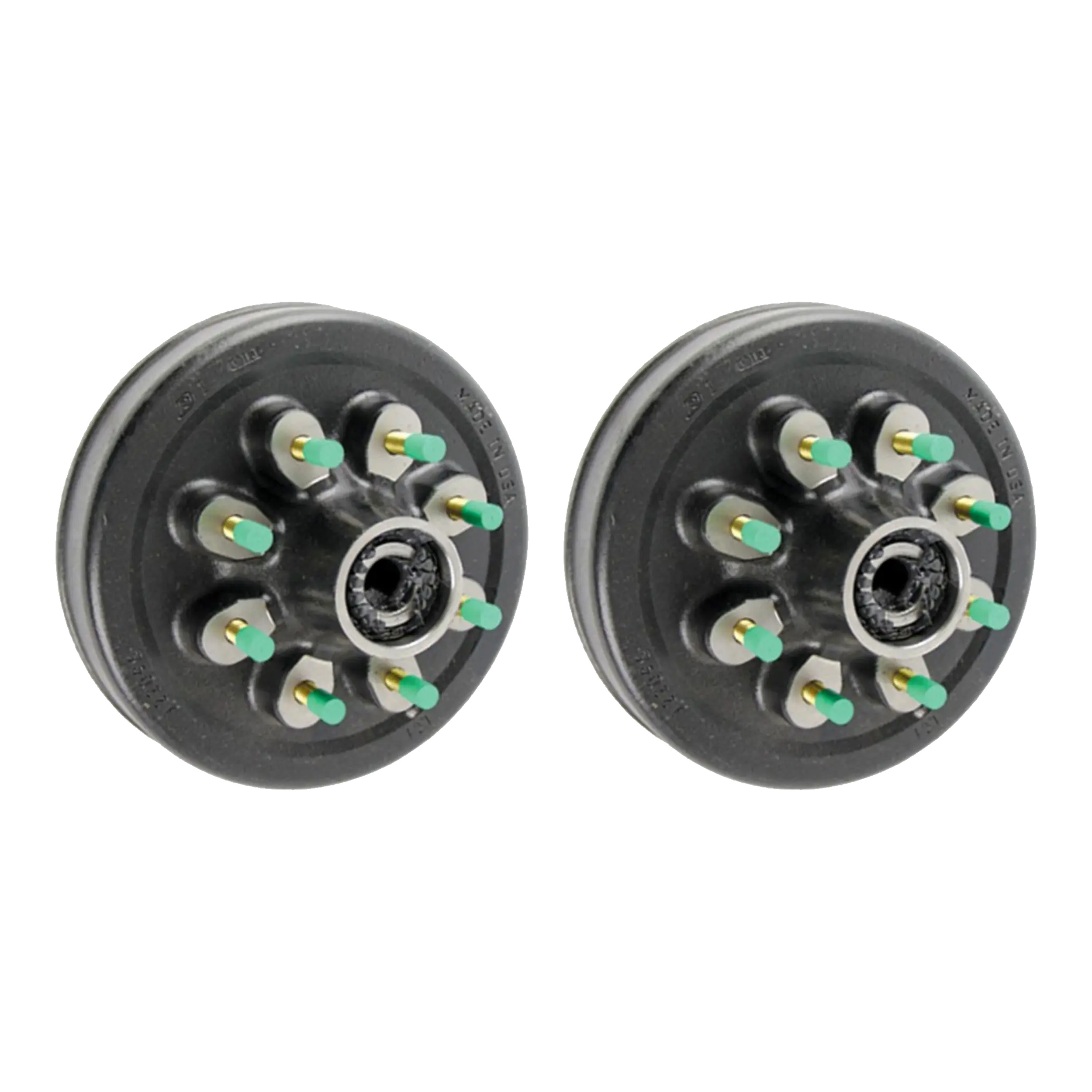 Lippert (2-Pack)  12" Threaded Hybrid Trailer Brake Hub - 8K, 8 on 6-1/2", 9/16" Studs, Oil - Heavy-Duty Trailer Component thumbnail 0
