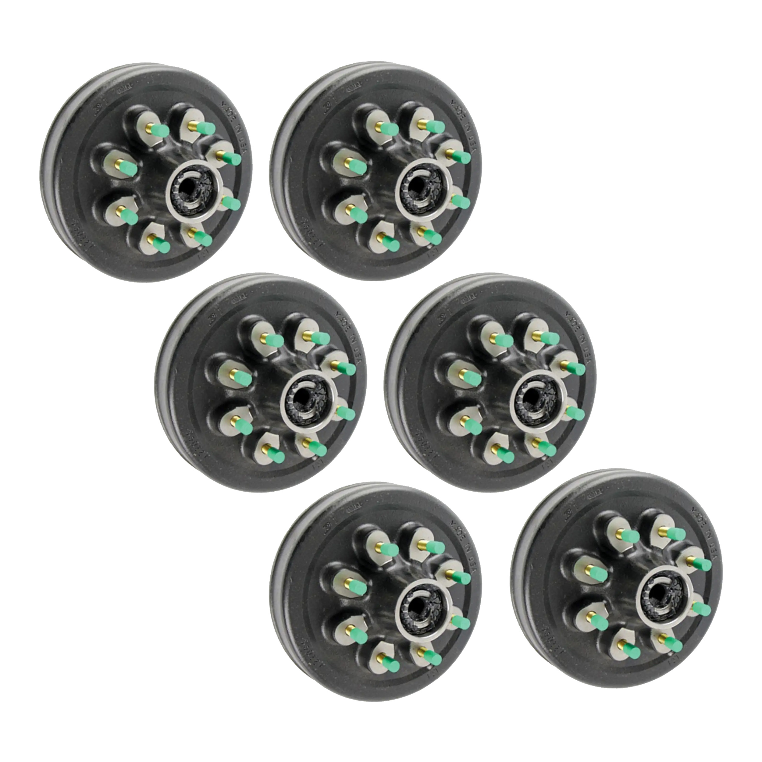 Lippert (6-Pack)  12" Threaded Hybrid Trailer Brake Hub - 8K, 8 on 6-1/2", 9/16" Studs, Oil - Heavy-Duty Trailer Component thumbnail 0