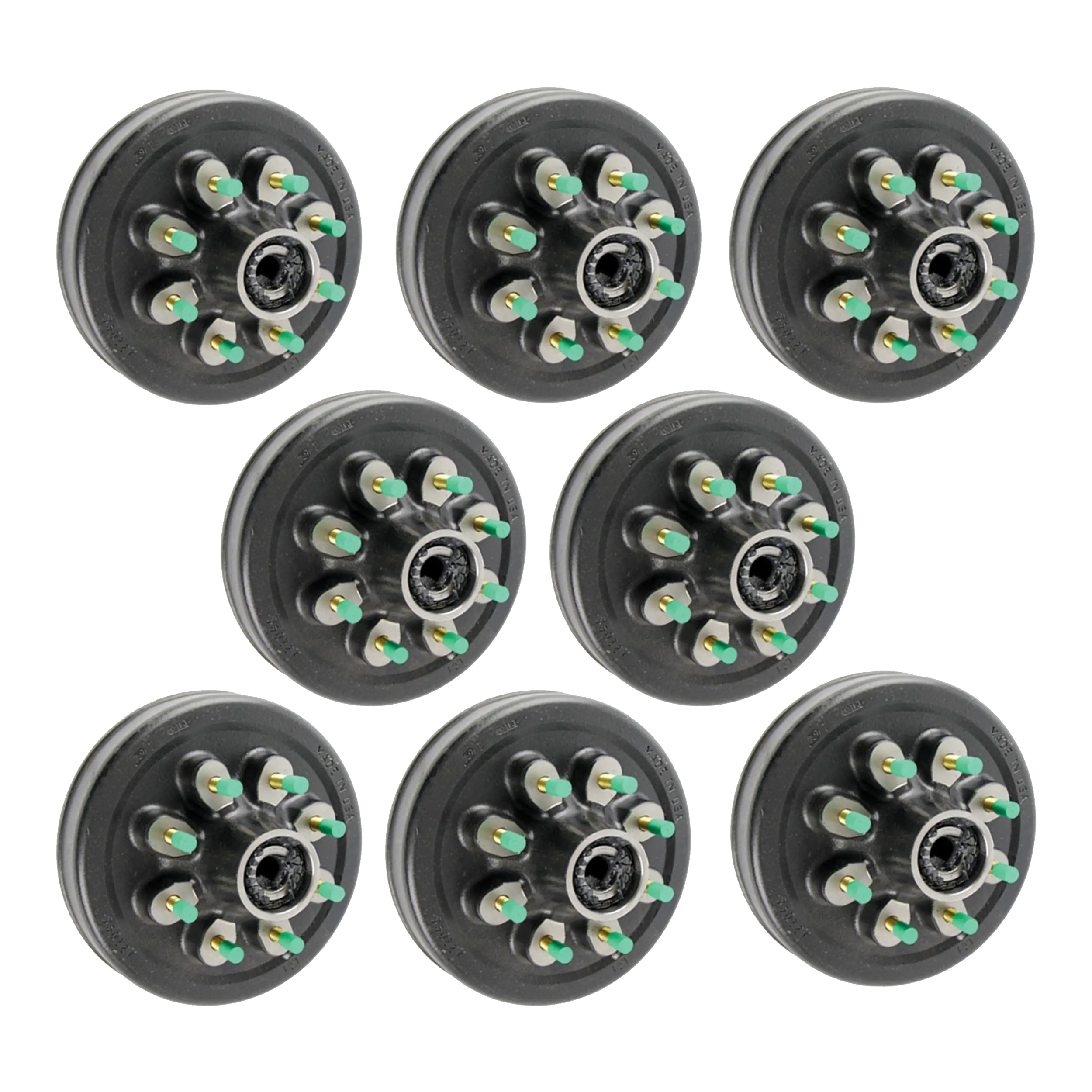 Lippert (8-Pack)  12" Threaded Hybrid Trailer Brake Hub - 8K, 8 on 6-1/2", 9/16" Studs, Oil - Heavy-Duty Trailer Component thumbnail 0