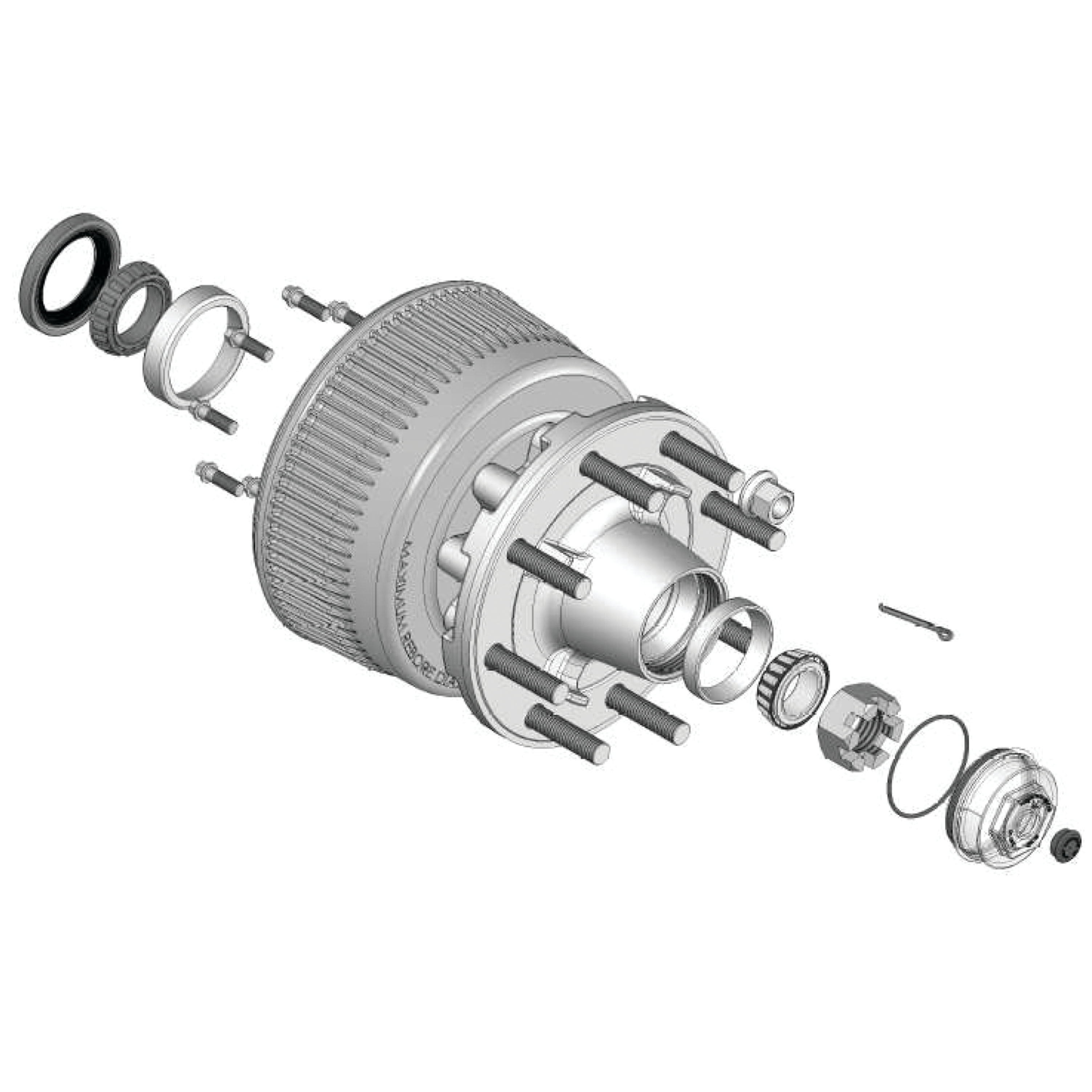 Lippert Trailer Axle Oil and Dust Cap with Set Screw - 10,000 to 16,000 lbs. Black 85373829 thumbnail 3