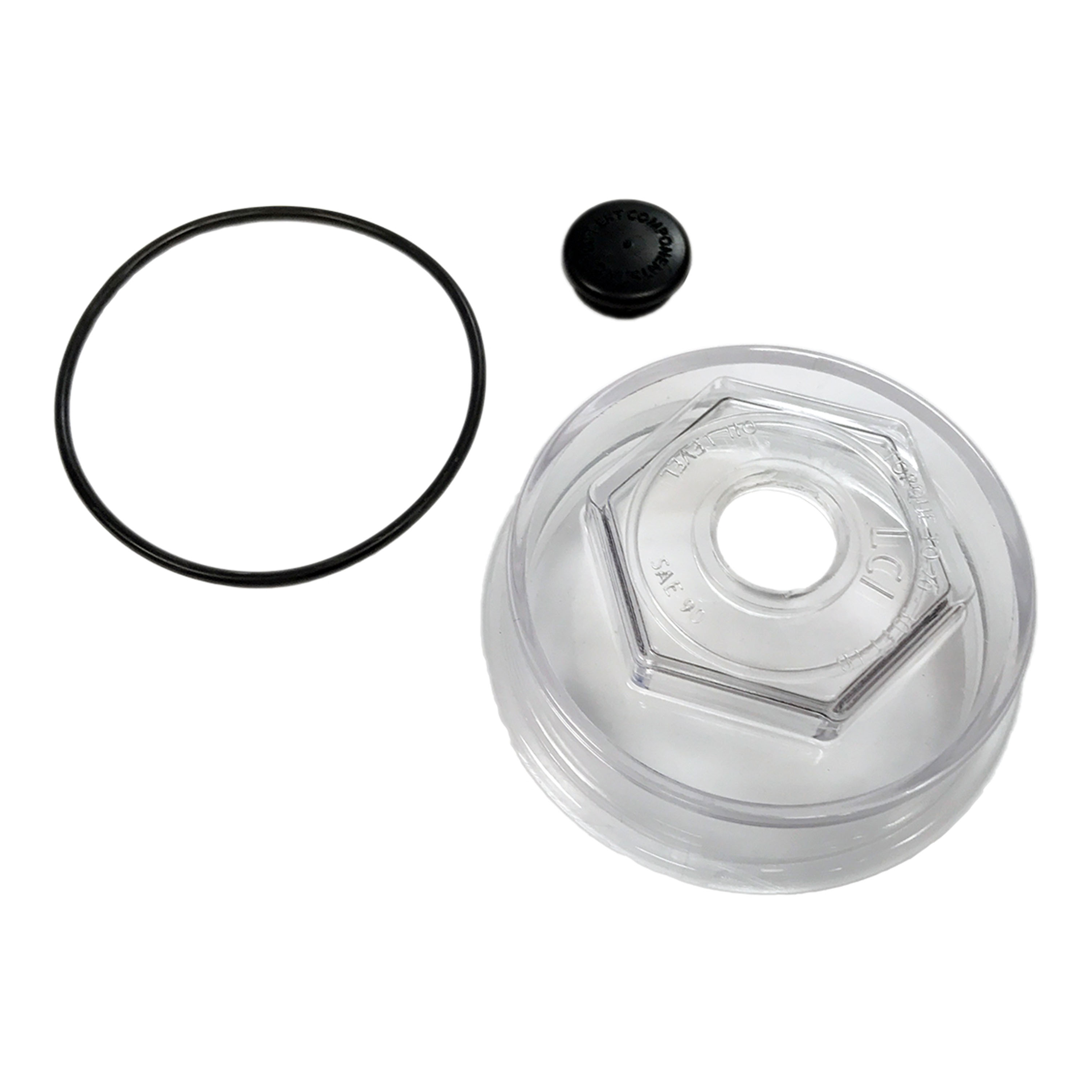 Lippert Trailer Axle Oil and Dust Cap - 10,000 to 16,000 lbs. Clear 693935 thumbnail 2