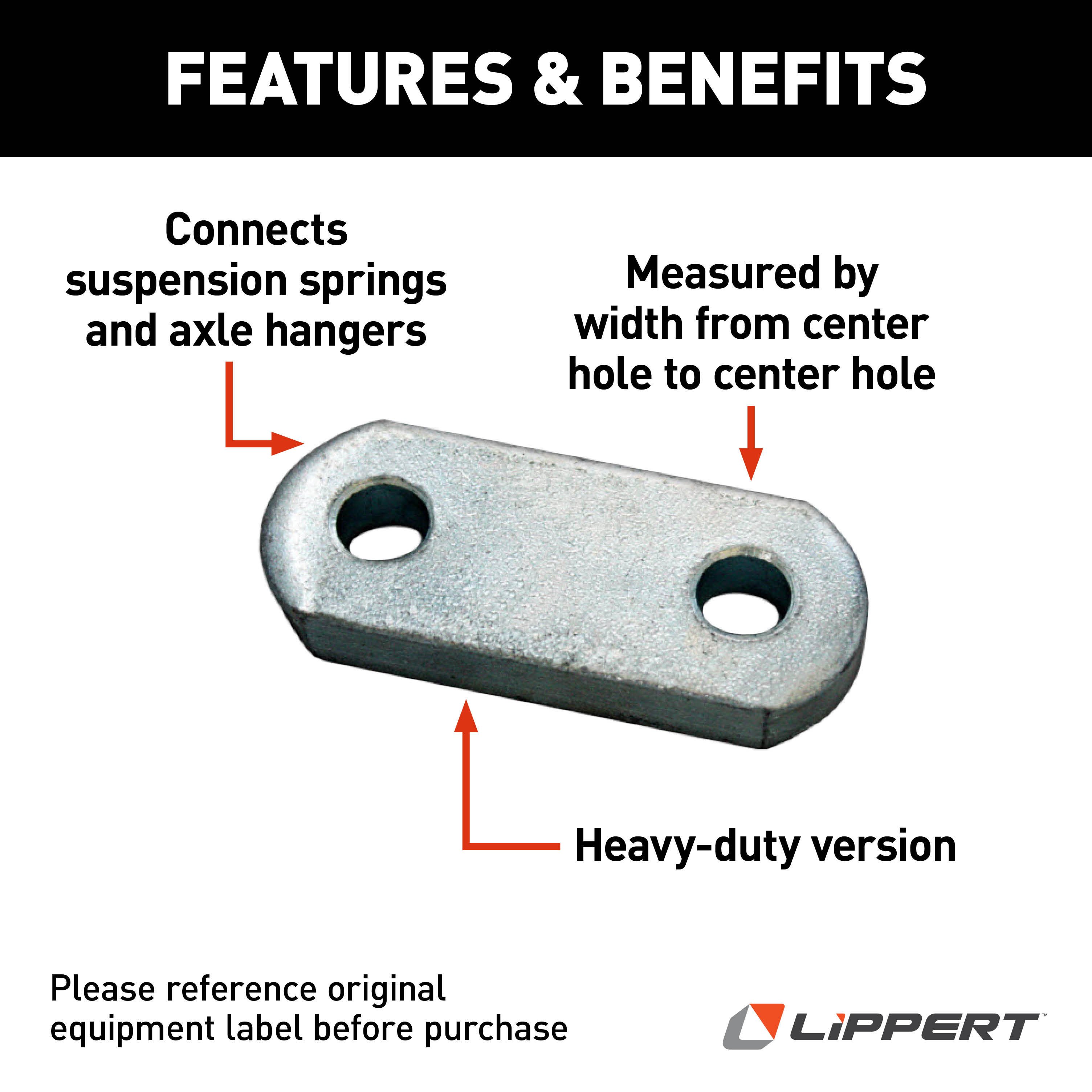 Lippert Heavy Duty Shackle Link - 2.25" 126172 thumbnail 1