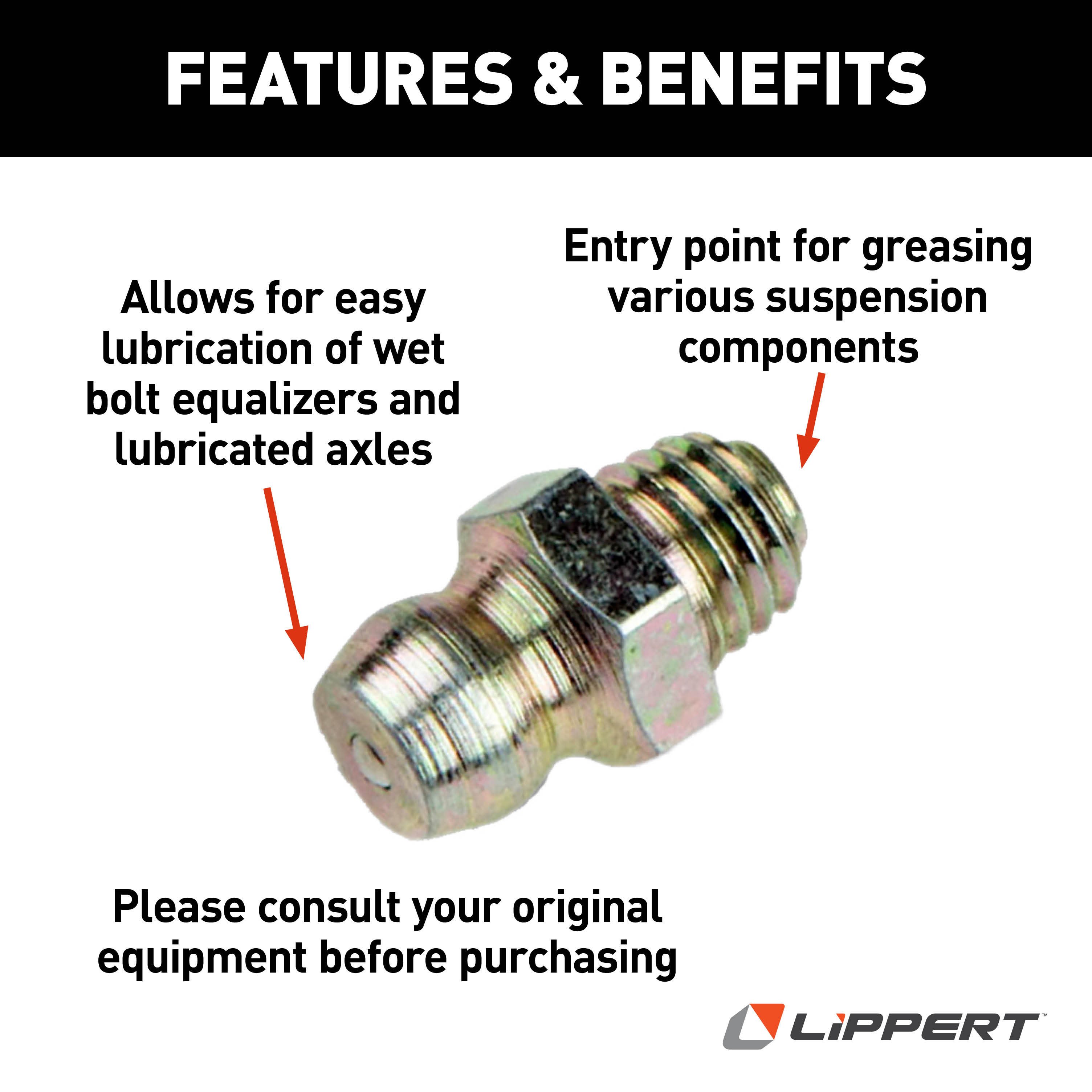 Lippert Grease Zerk 122255 thumbnail 2