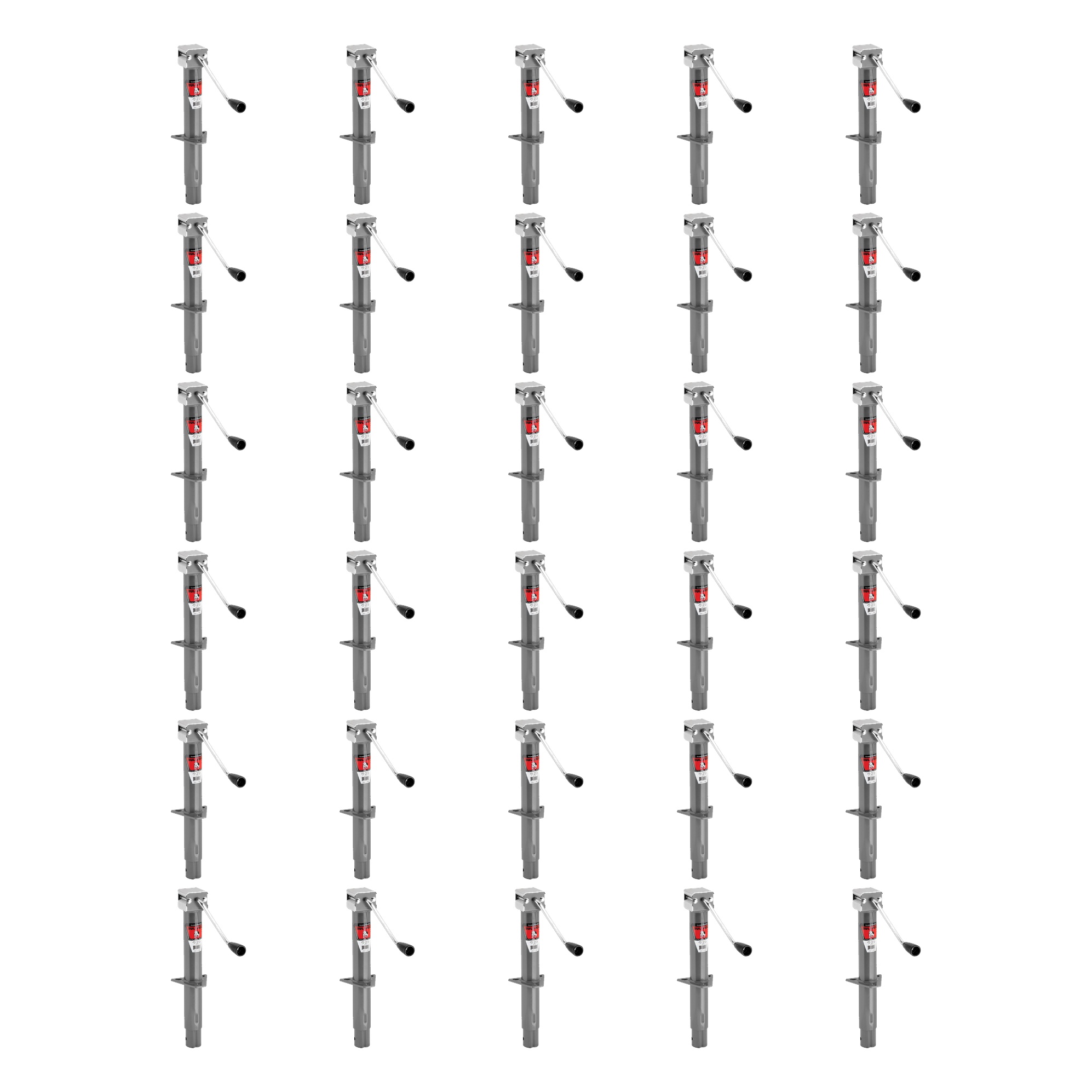 BULLDOG (30-Pack) Round Trailer Jack, A-Frame, 2,000 lbs. Lift Capacity, Sidewind, Bolt-On, 13 Inch Travel thumbnail 0