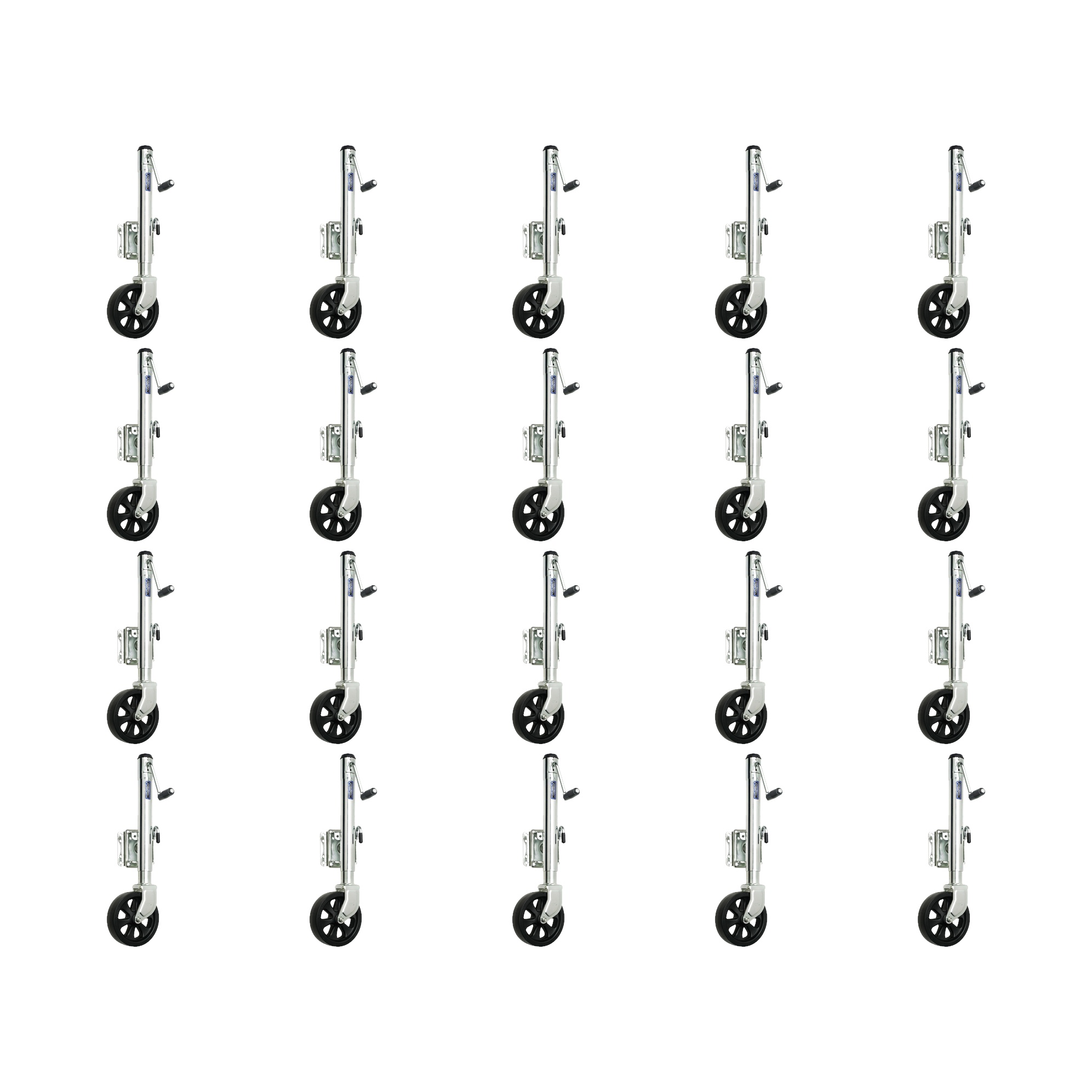 Fulton (20-Pack) Marine Trailer Jack, 1,500 lbs. Lift Capacity, Sidewind, Bolt-On Side Mount, 10 Inch Travel thumbnail 0