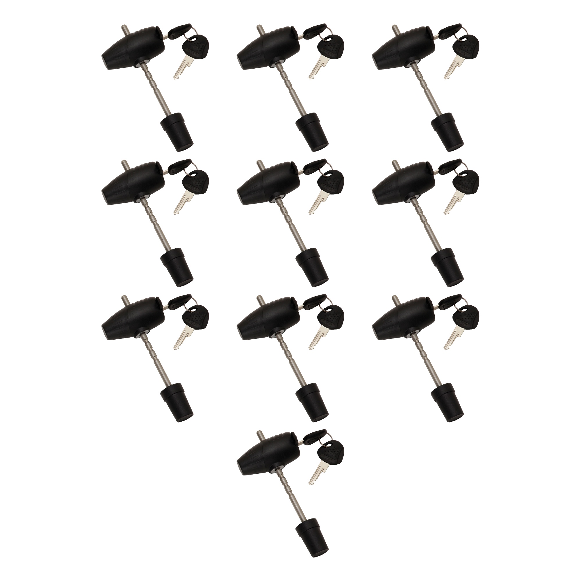BULLDOG (10-Pack) Trailer Coupler Lock, Adjustable, 360 Degree Head thumbnail 0