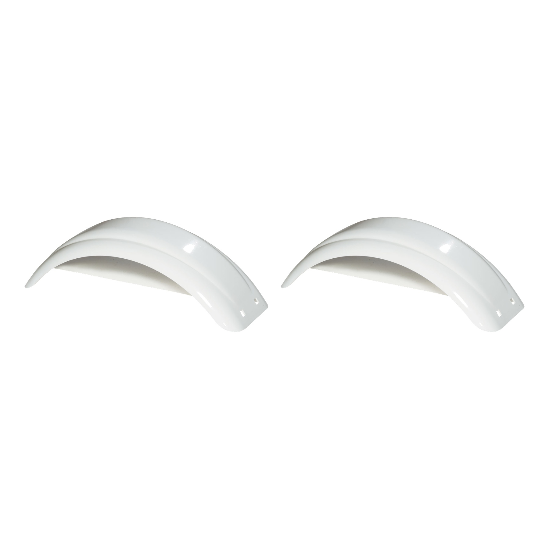 Fulton (2-Pack) Trailer Fender, 8 Inch - 12 Inch Tire Size, White thumbnail 0