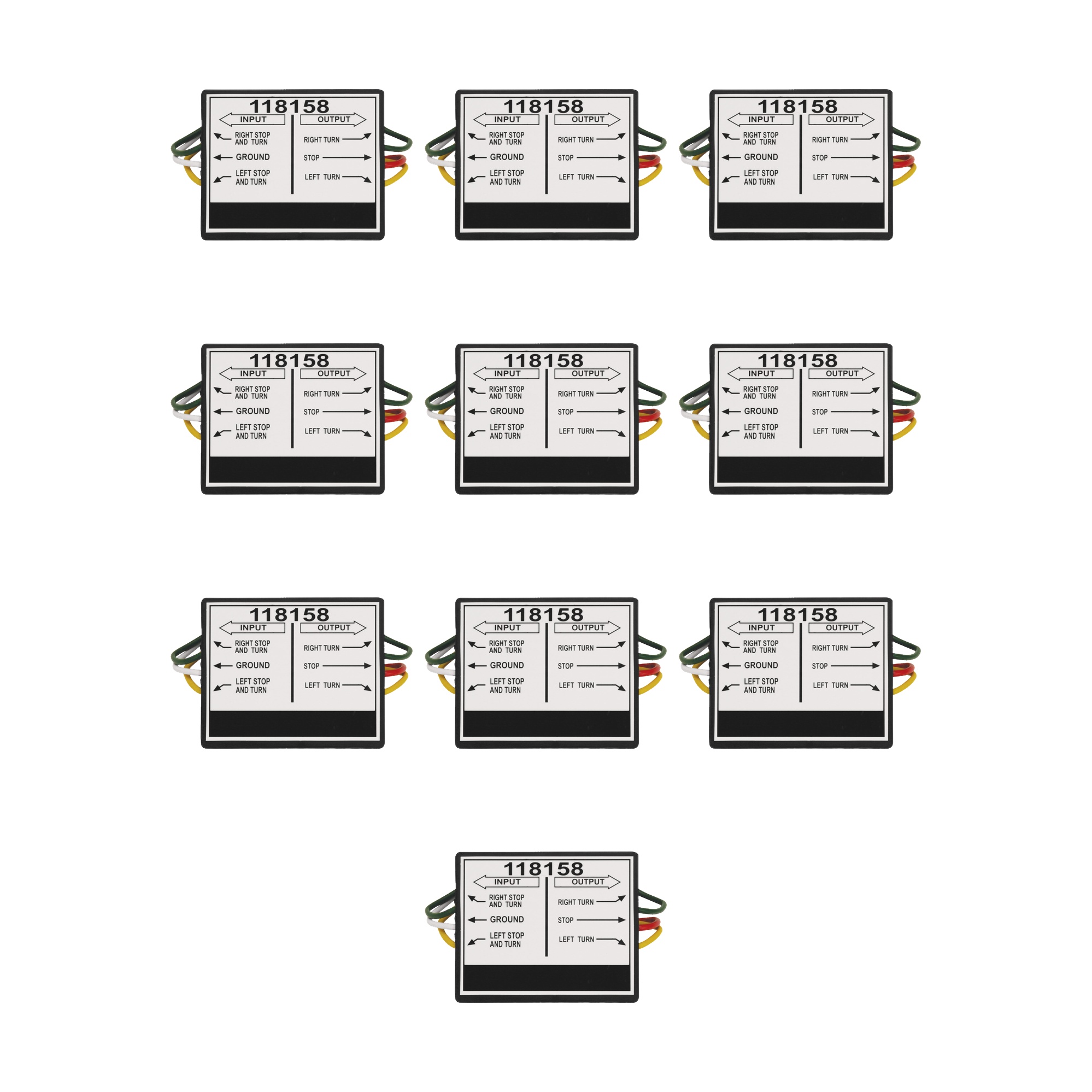 Tekonsha (10-Pack) Taillight Converter for Connecting Tow Vehicles w/2 Wire Systems to Towed Vehicles w/3 Wire Systems thumbnail 0