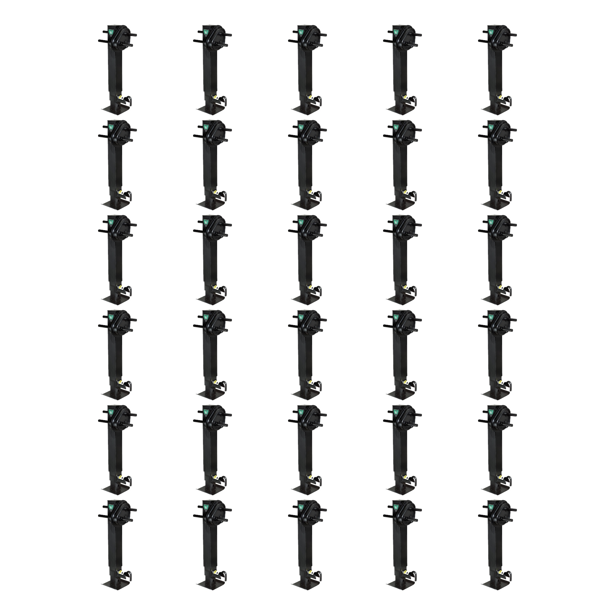 MIKI●507mt1● BULLDOG (30-Pack) Two-Speed Square Trailer Jack, 12,000 lbs. Lift