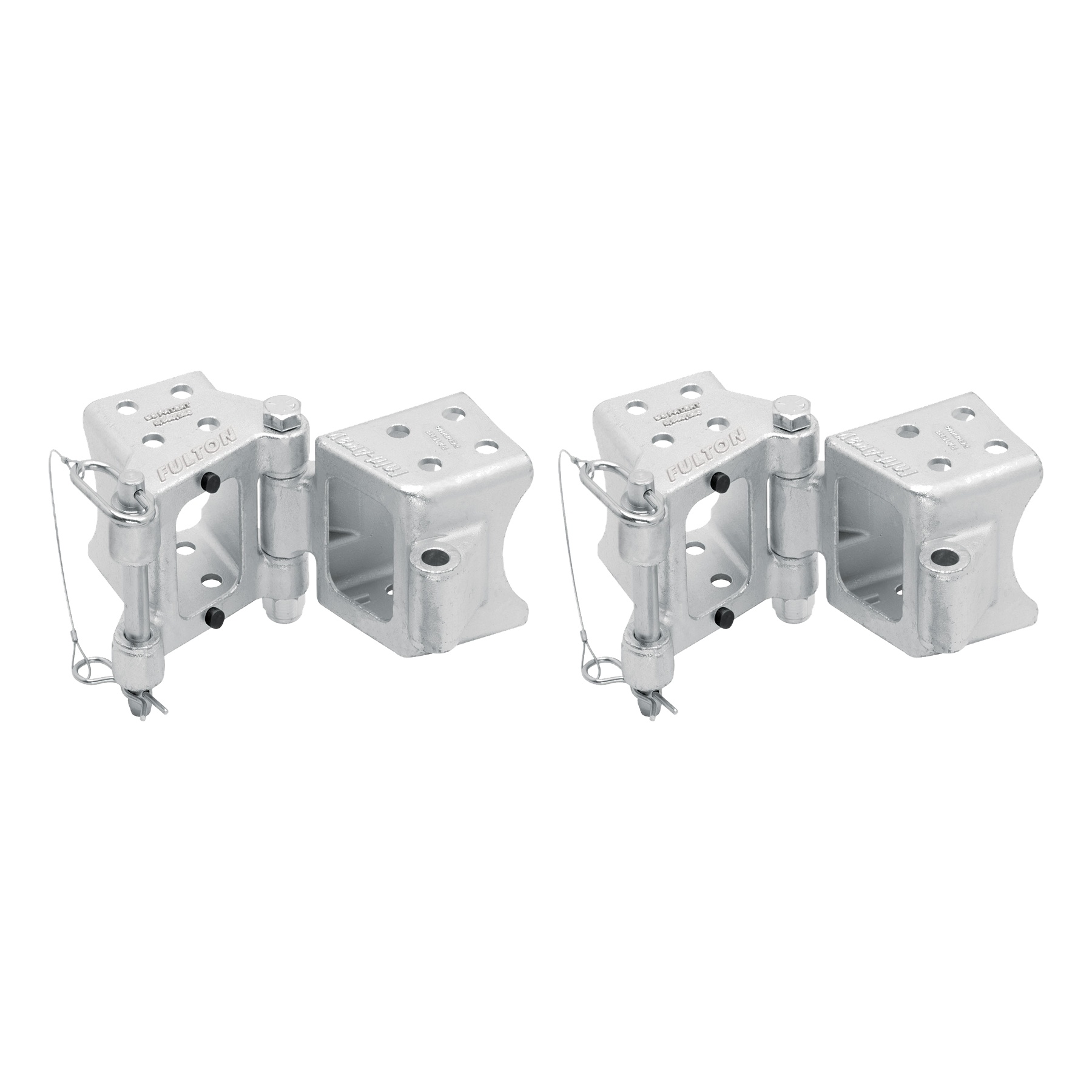 Fulton (2-Pack) Fold-Away Hinge Kit, Bolt On, 9,000 lbs. Capacity, 3 Inch x 5 Inch, Silver thumbnail 0