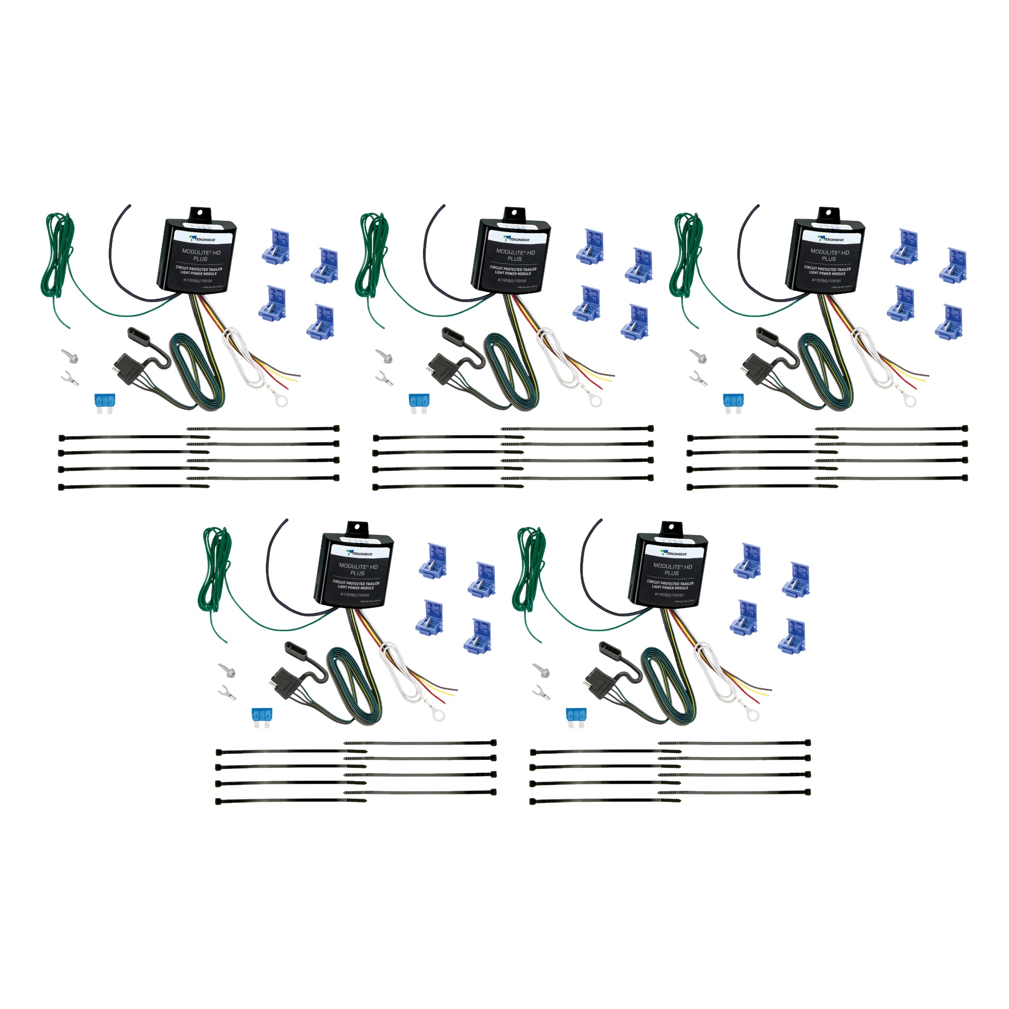 Tekonsha (5-Pack) ModuLite® HD Plus Protector w/Integrated Circuit & Overload Protection Trailer Light Power Module thumbnail 0
