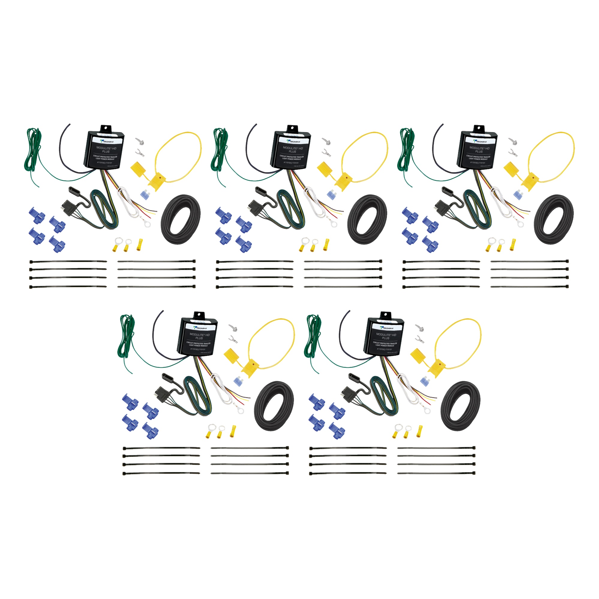 Tekonsha (5-Pack) ModuLite® HD Plus Protector w/Integrated Circuit & Overload Protection Trailer Light Power Module & Installation Kit thumbnail 0