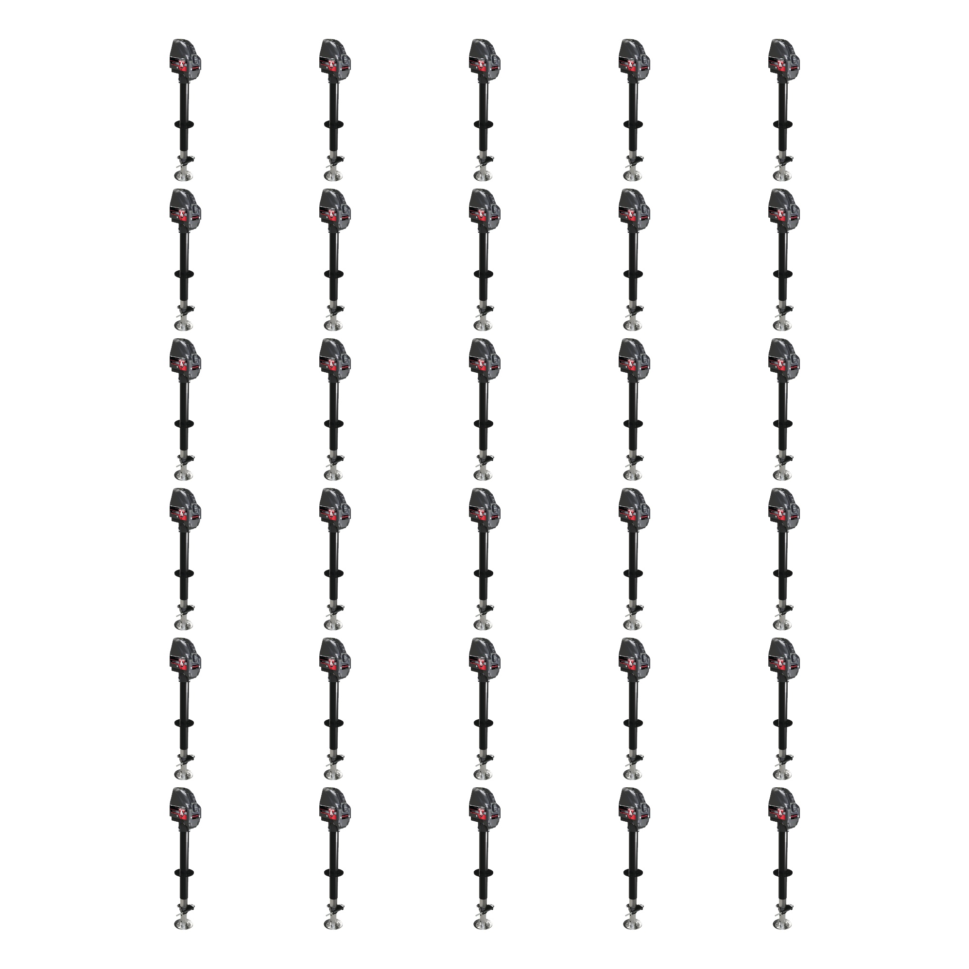 BULLDOG (30-Pack) Powered Trailer Jack, A-Frame, 4,000 lbs. Lift Capacity, Bolt-On, 22 Inch Travel, Black Cover thumbnail 0