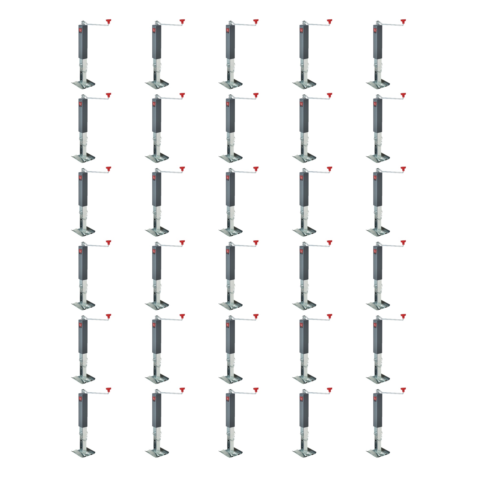 BULLDOG (30-Pack) Square Trailer Jack, No Mount, 10,000 lbs