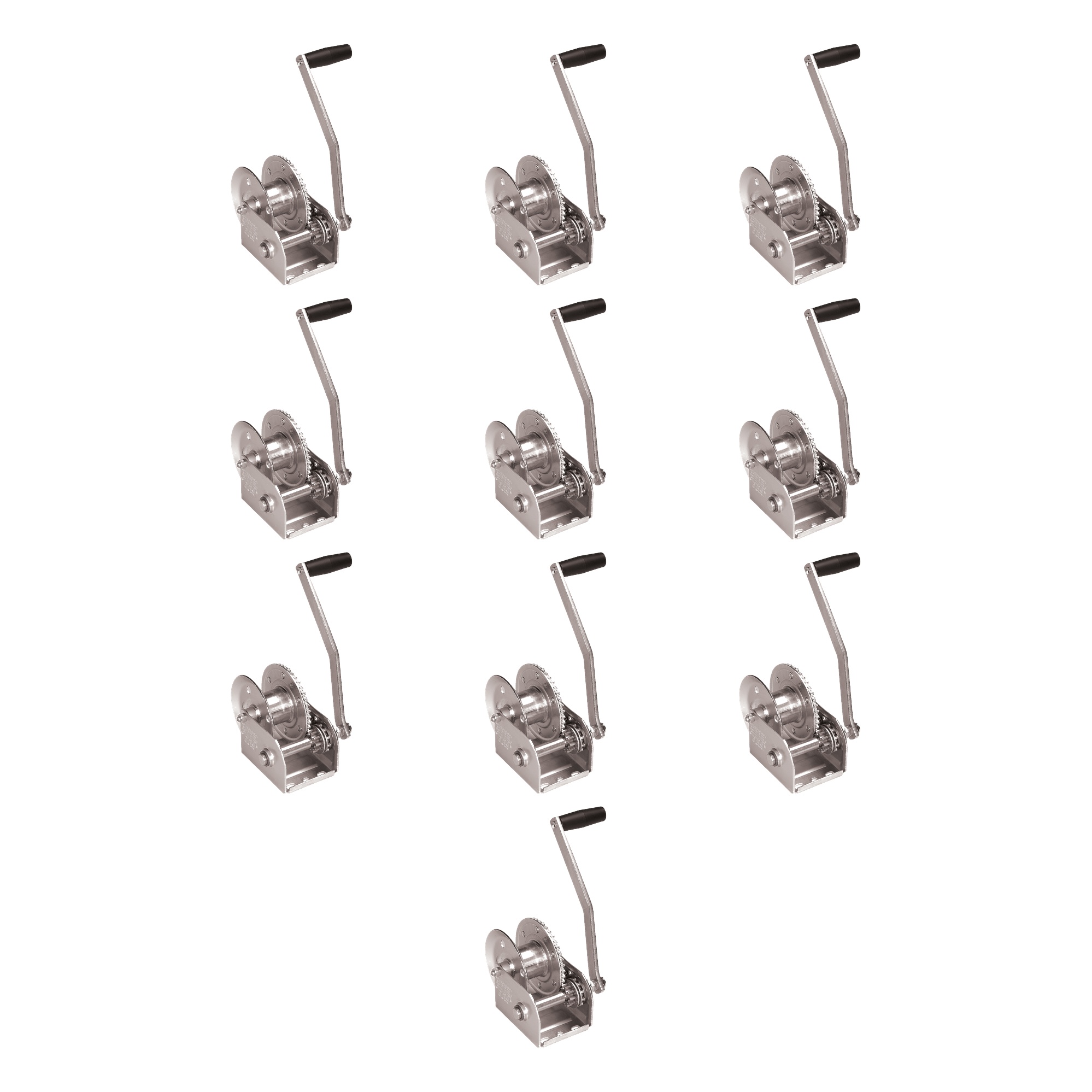 Fulton (10-Pack) Brake Winch, 1,000 lbs. Capacity, No Strap, Silver (Bulk 100) thumbnail 0