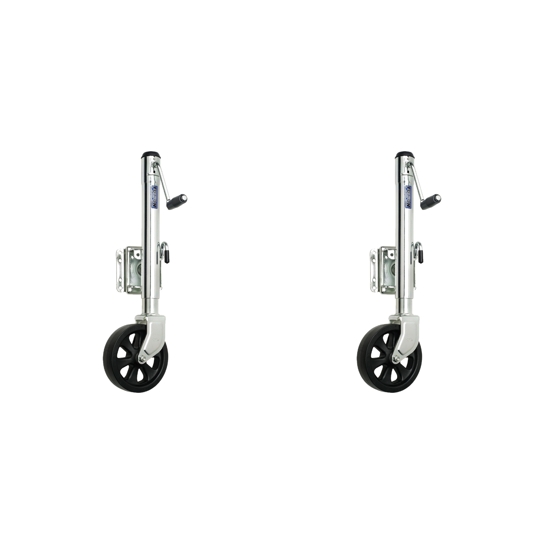 Fulton (2-Pack) Marine Trailer Jack, 1,500 lbs. Lift Capacity, Sidewind, Bolt-On Side Mount, 10 Inch Travel thumbnail 0