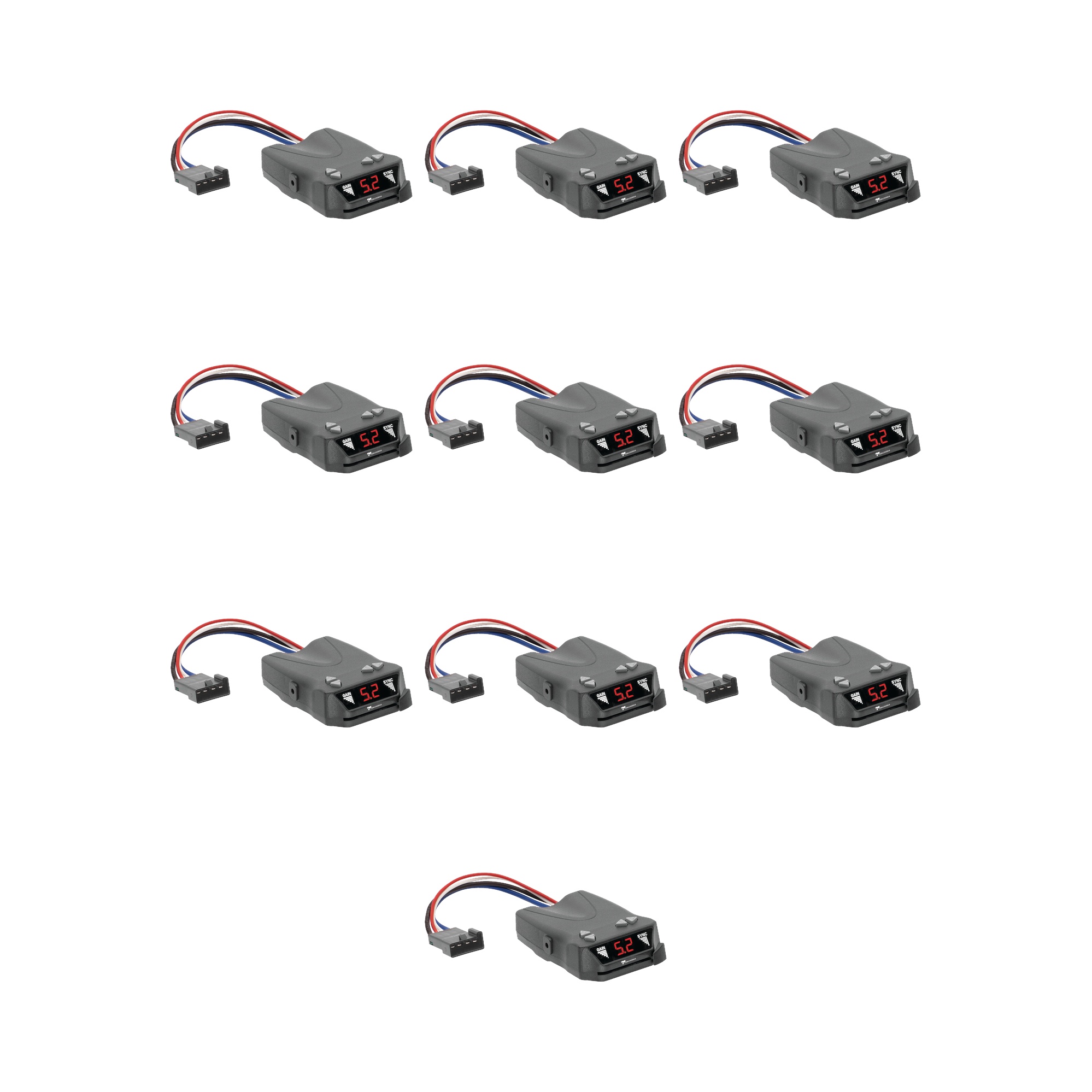 Tekonsha (10-Pack) Brakeman® IV Time-Delay Brake Controller for Trailers with 1-4 Axles, Black thumbnail 0