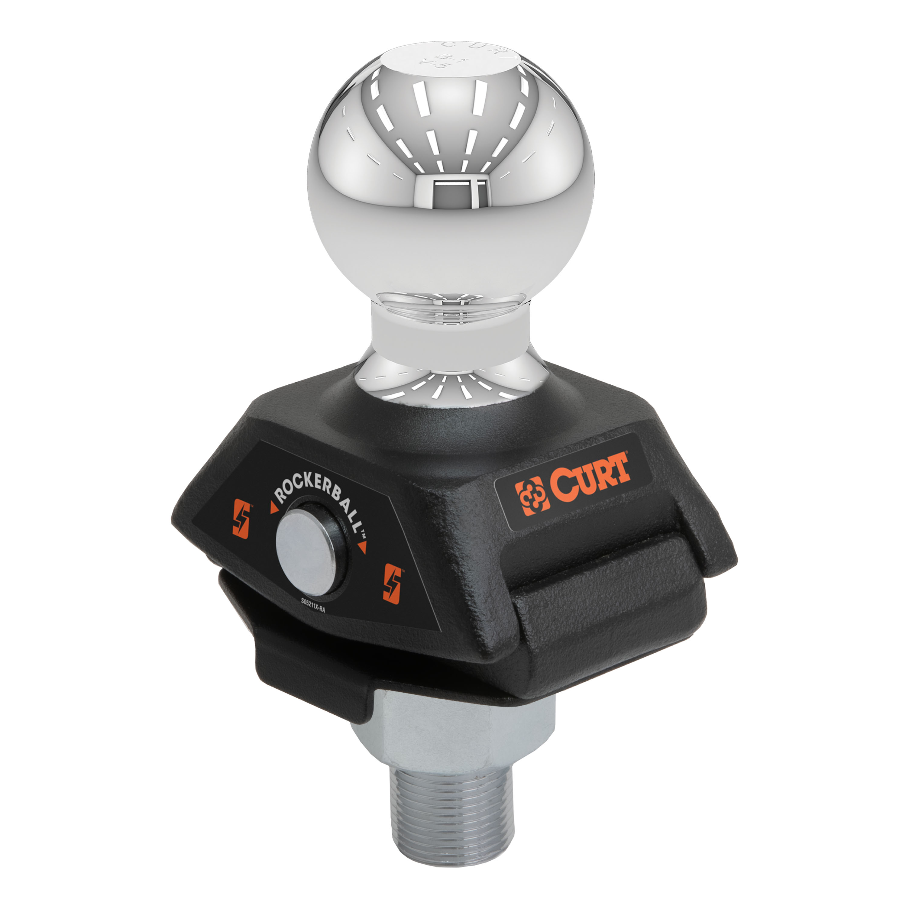 CURT RockerBall 2-5/16" Cushion Hitch Trailer Ball (1" Shank, 7,500 lbs, Packaged) Trailer Hitch Ball thumbnail 0