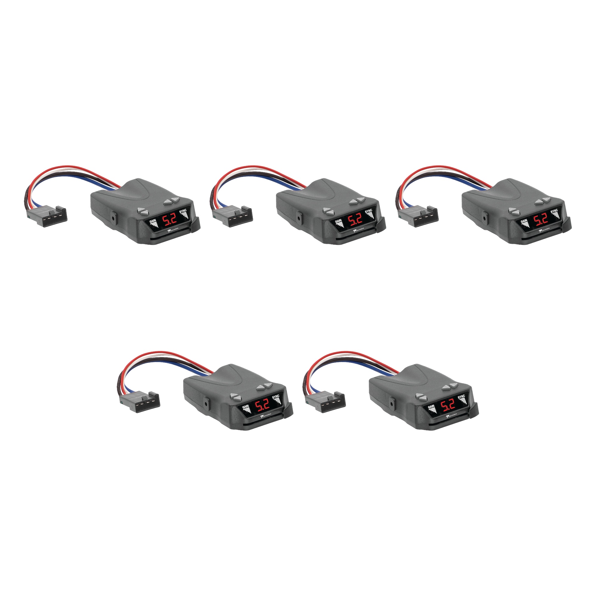 Tekonsha (5-Pack) Brakeman® IV Time-Delay Brake Controller for Trailers with 1-4 Axles, Black thumbnail 0